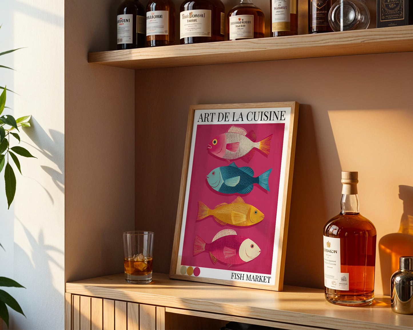 Kitchen Wall Art | Colorful Fish Poster
