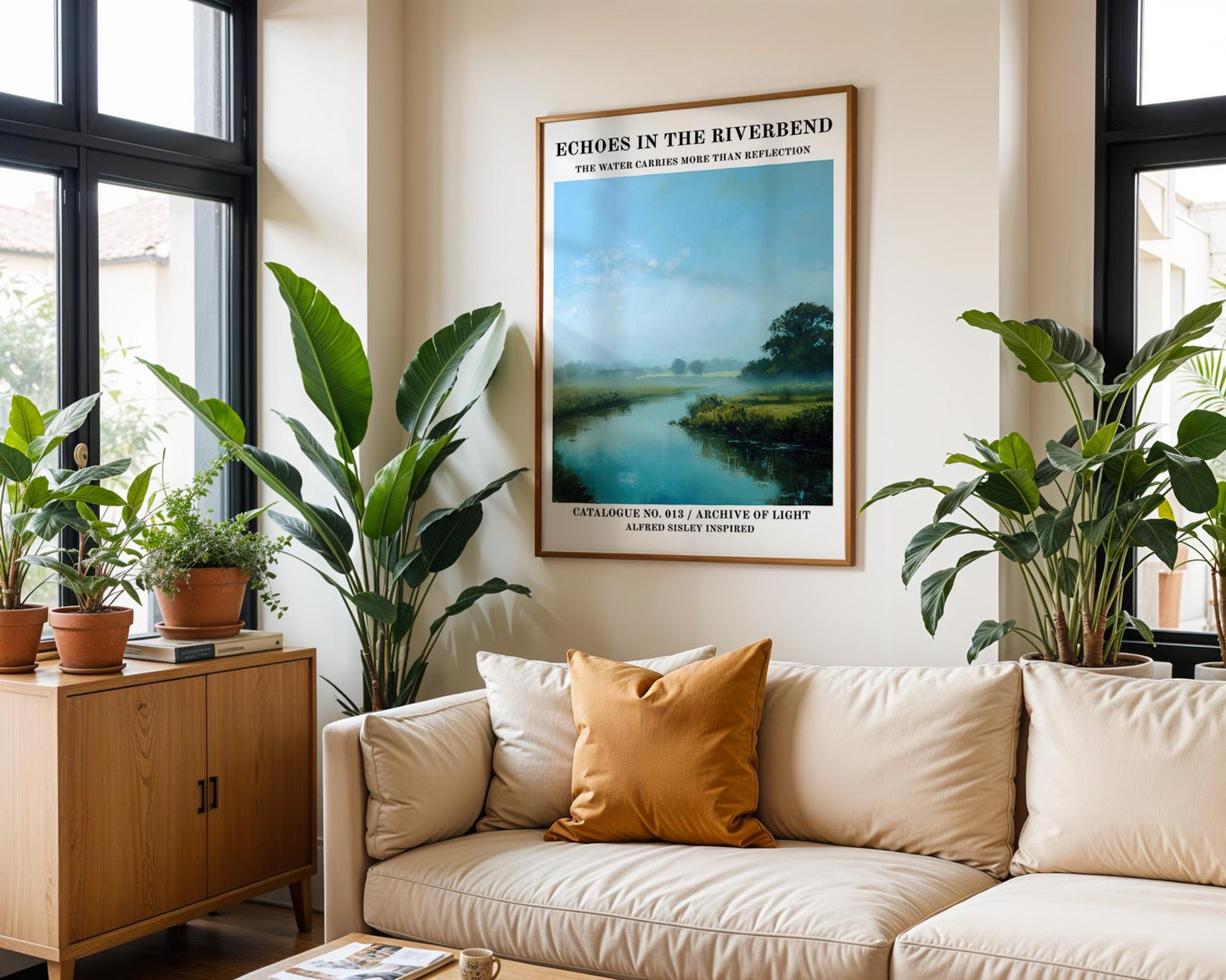 Gallery Wall Art | Impressionist Riverbend Art Print