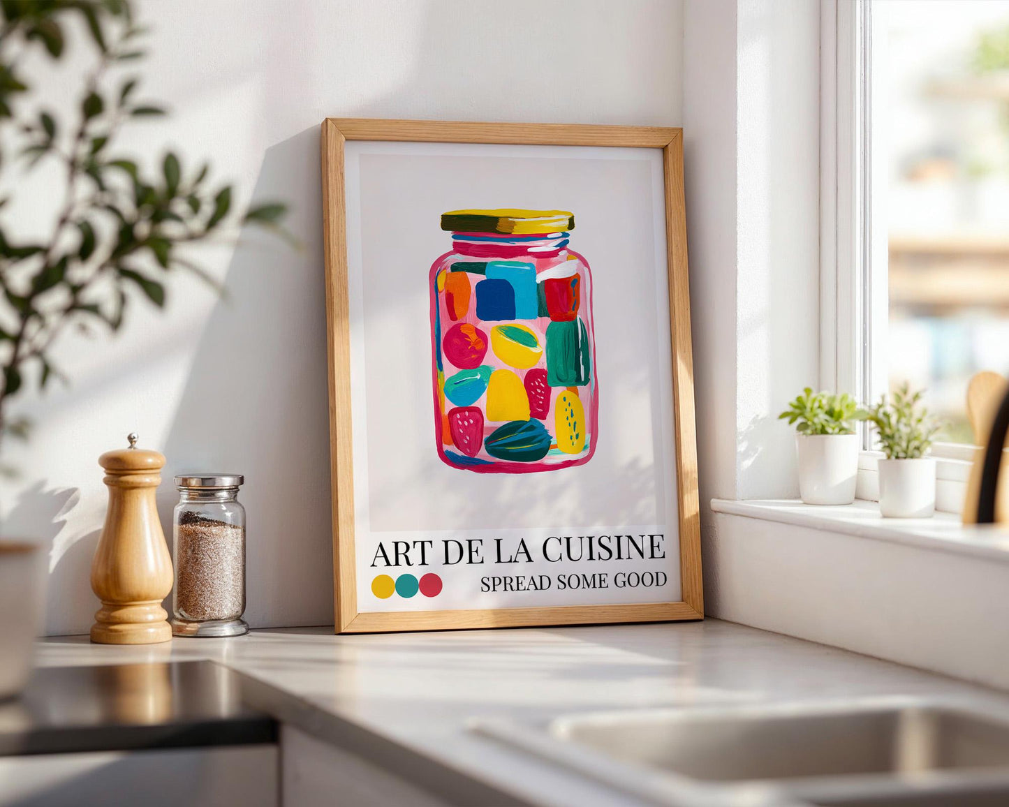 Kitchen Wall Art | Jam Jar Art Print