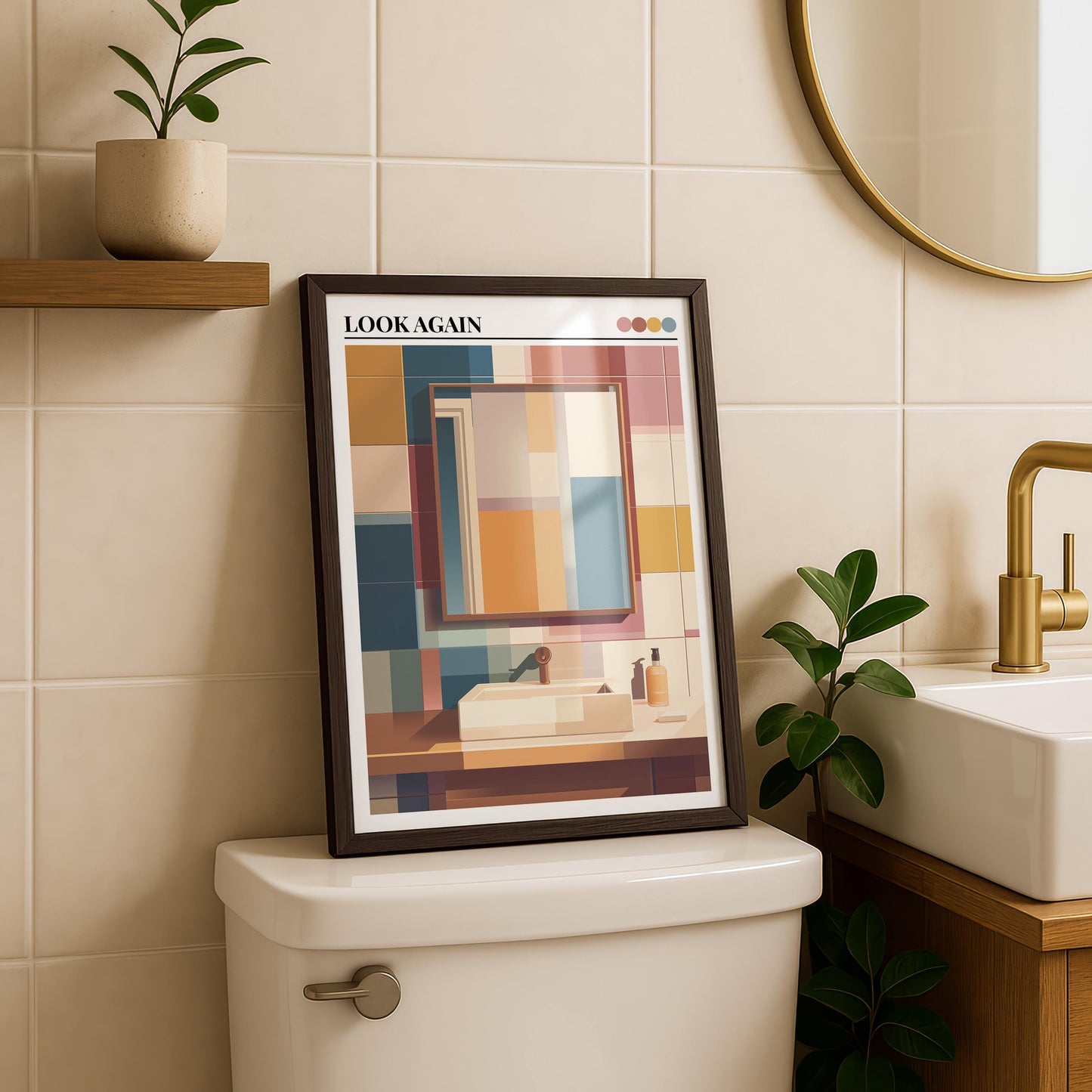 Bathroom Wall Art | Retro Bathroom Wall Art