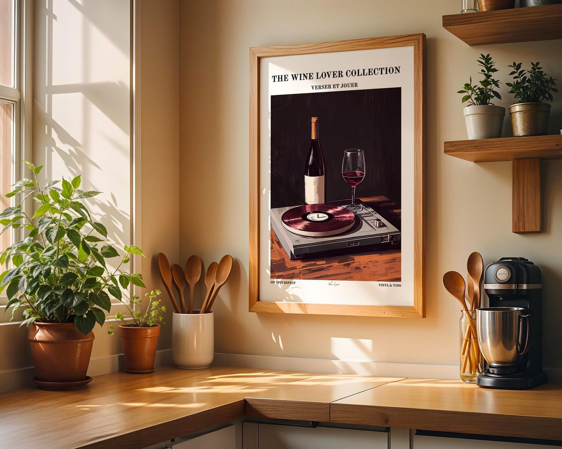 Kitchen Wall Art | Modern Kitchen Art For Wine Lover