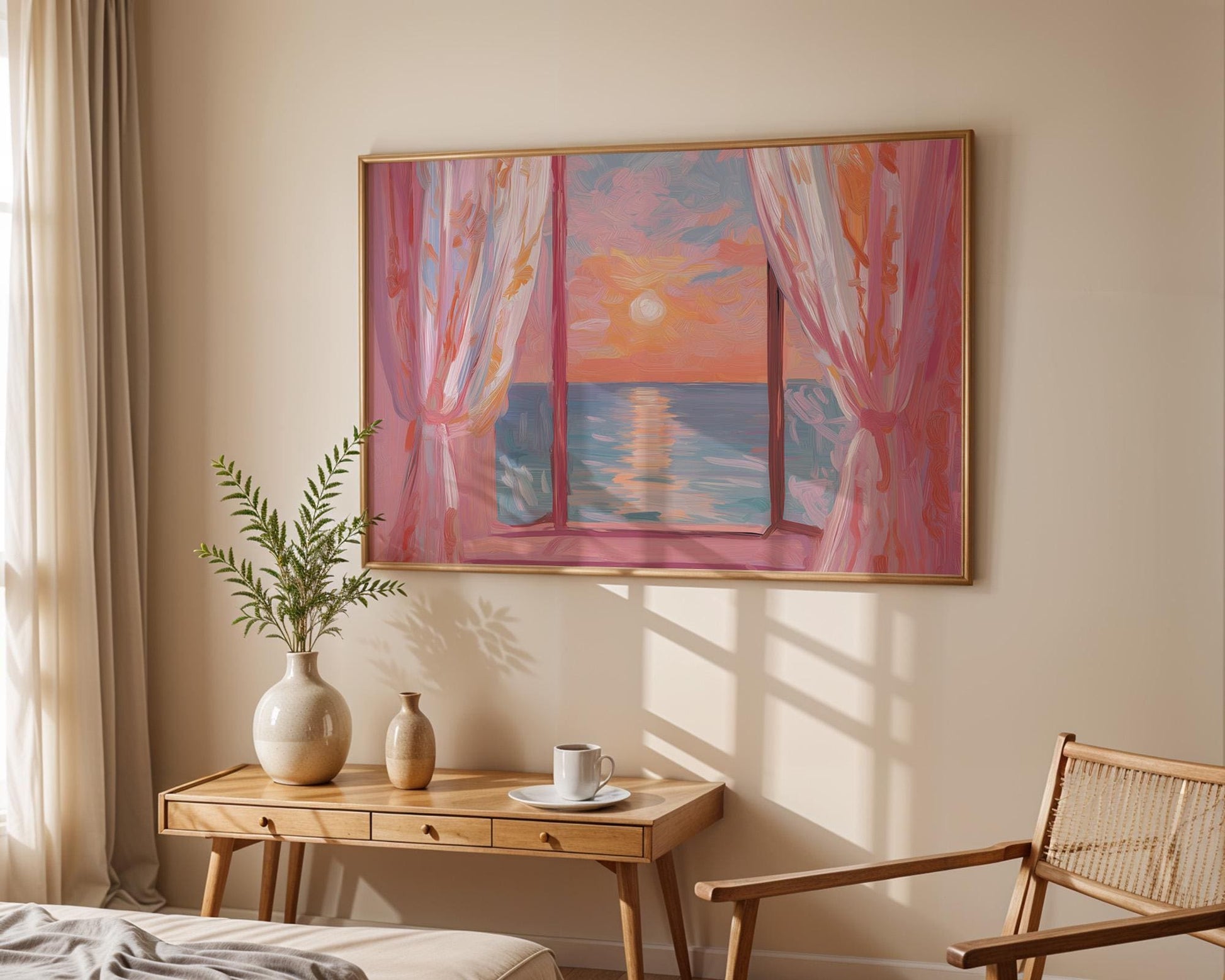Dopamine Decor | Colorful Ocean Abstract Print