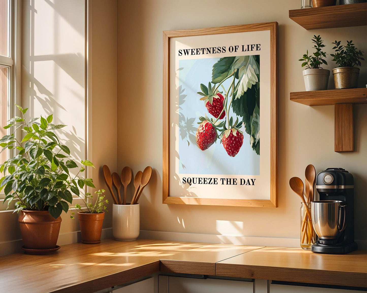 Kitchen Wall Art | Strawberry Artative Wall Art