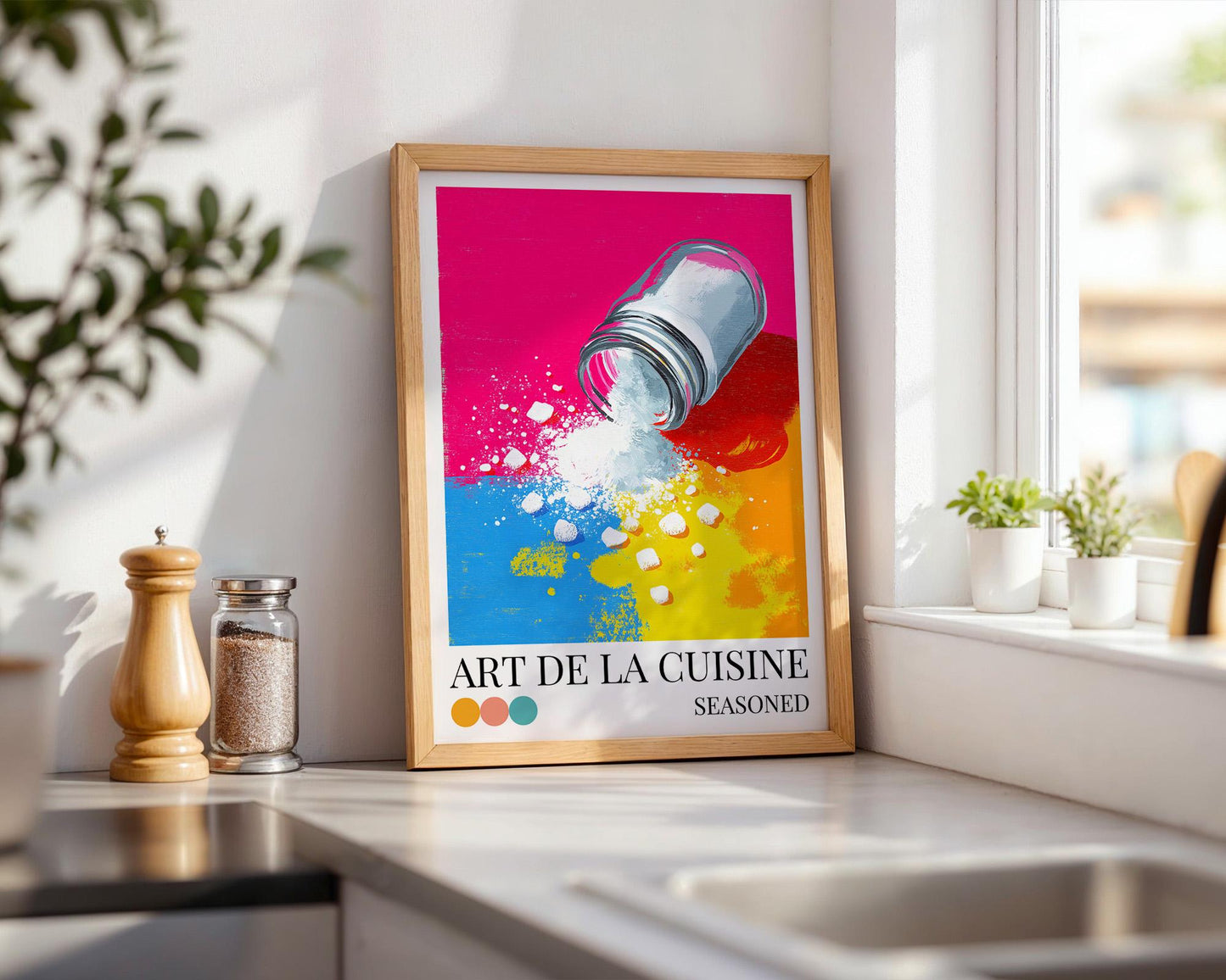 Kitchen Wall Art | Salt Seasoning Kitchen Art