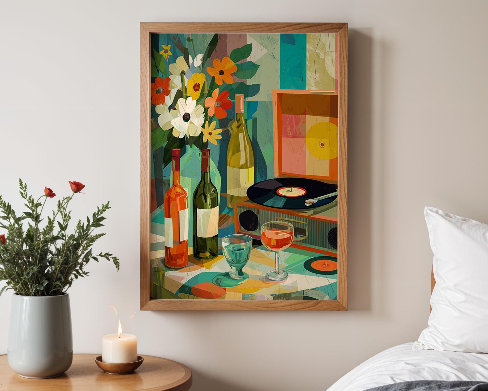 Dopamine Decor | Colorful Floral Abstract Boho Print