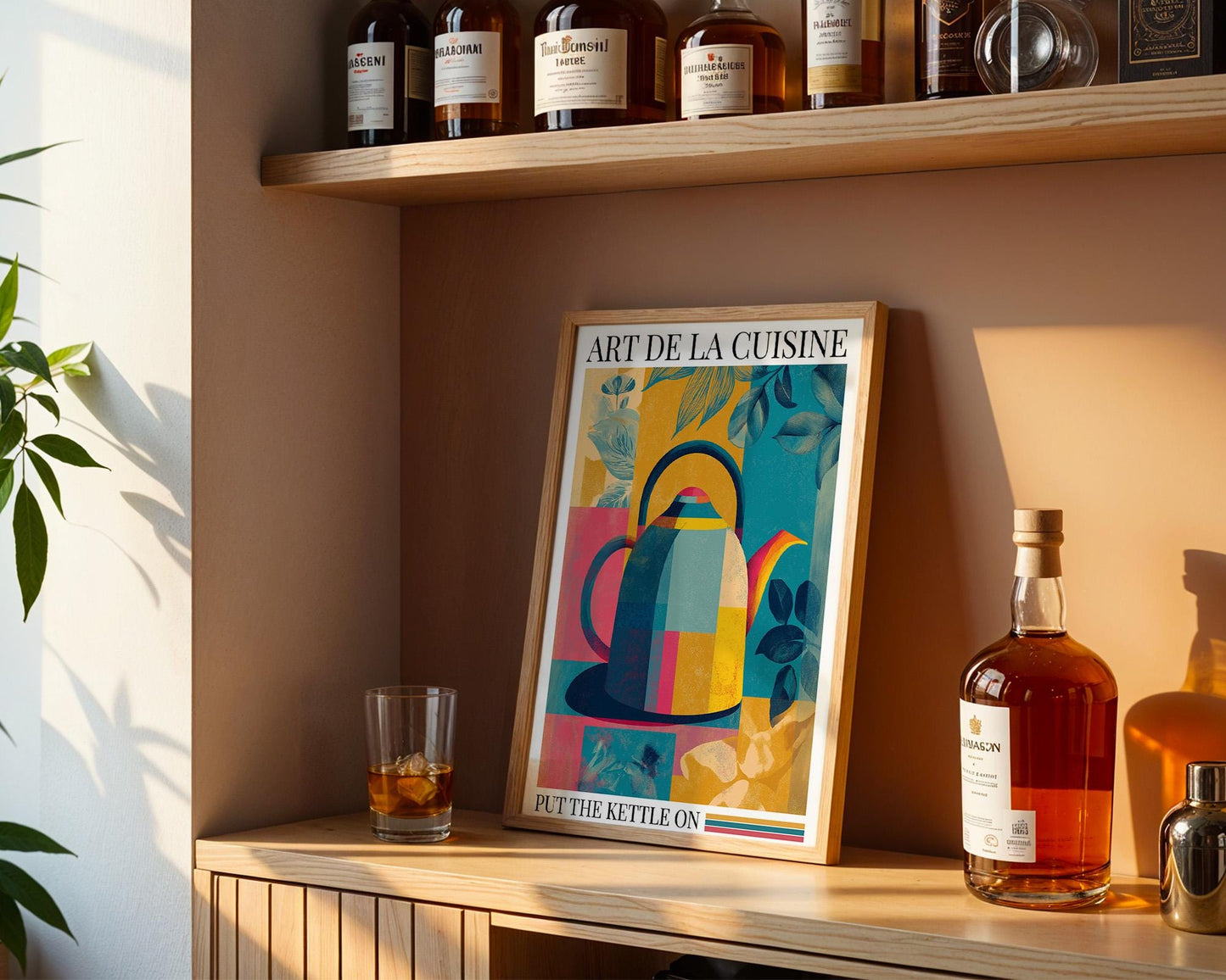 Kitchen Wall Art | Coffee Tea Kettle Art
