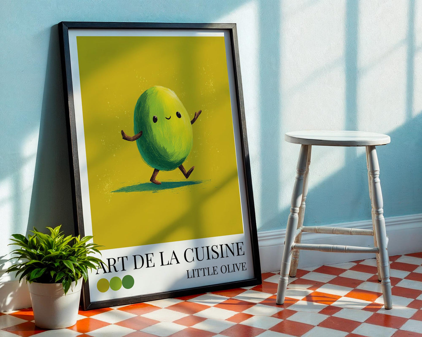 Kitchen Wall Art | Dopamine Olive Art Print