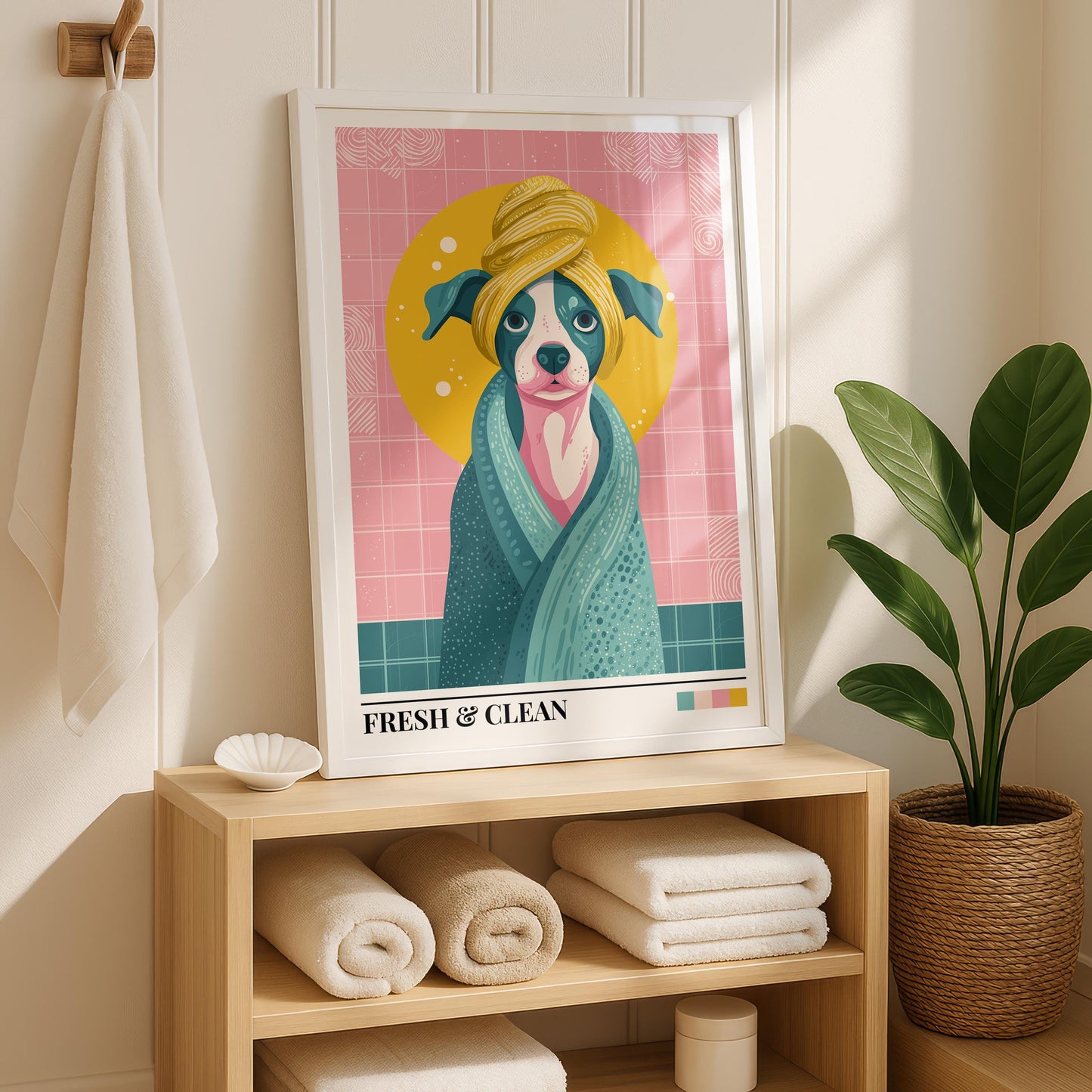 Bathroom Wall Art | Dog Bathroom Decor