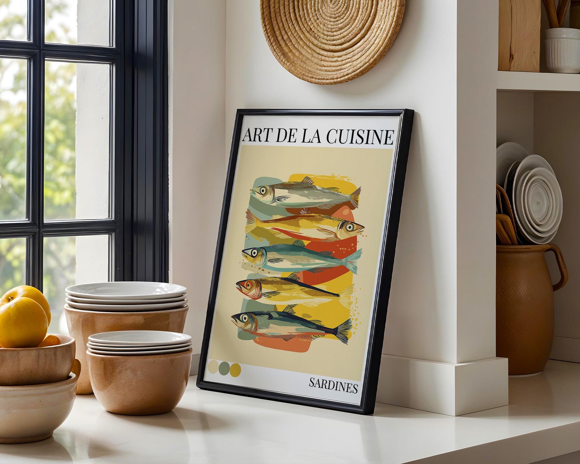 Kitchen Wall Art | Sardine Fish Print