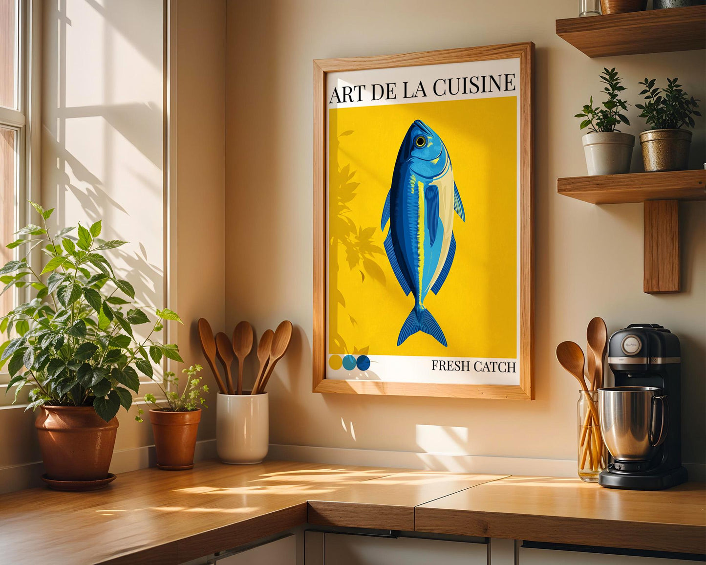 Kitchen Wall Art | Colourful Fish Print