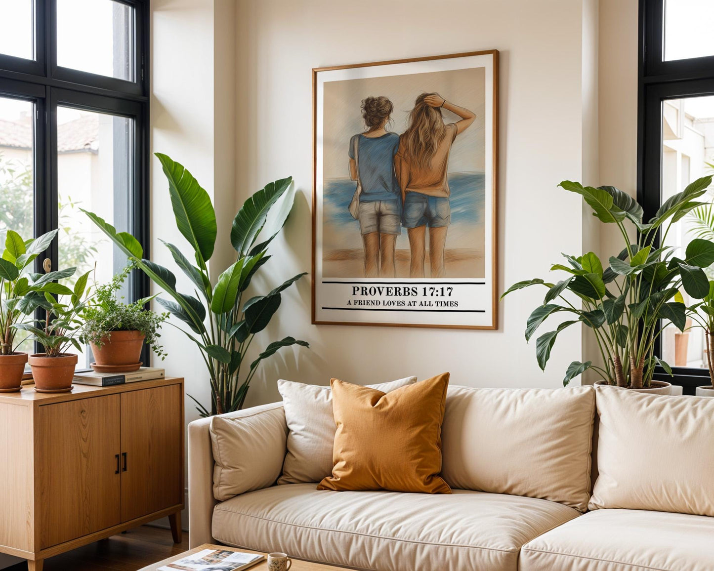 Christian Wall Art | Proverbs 17:17 Print