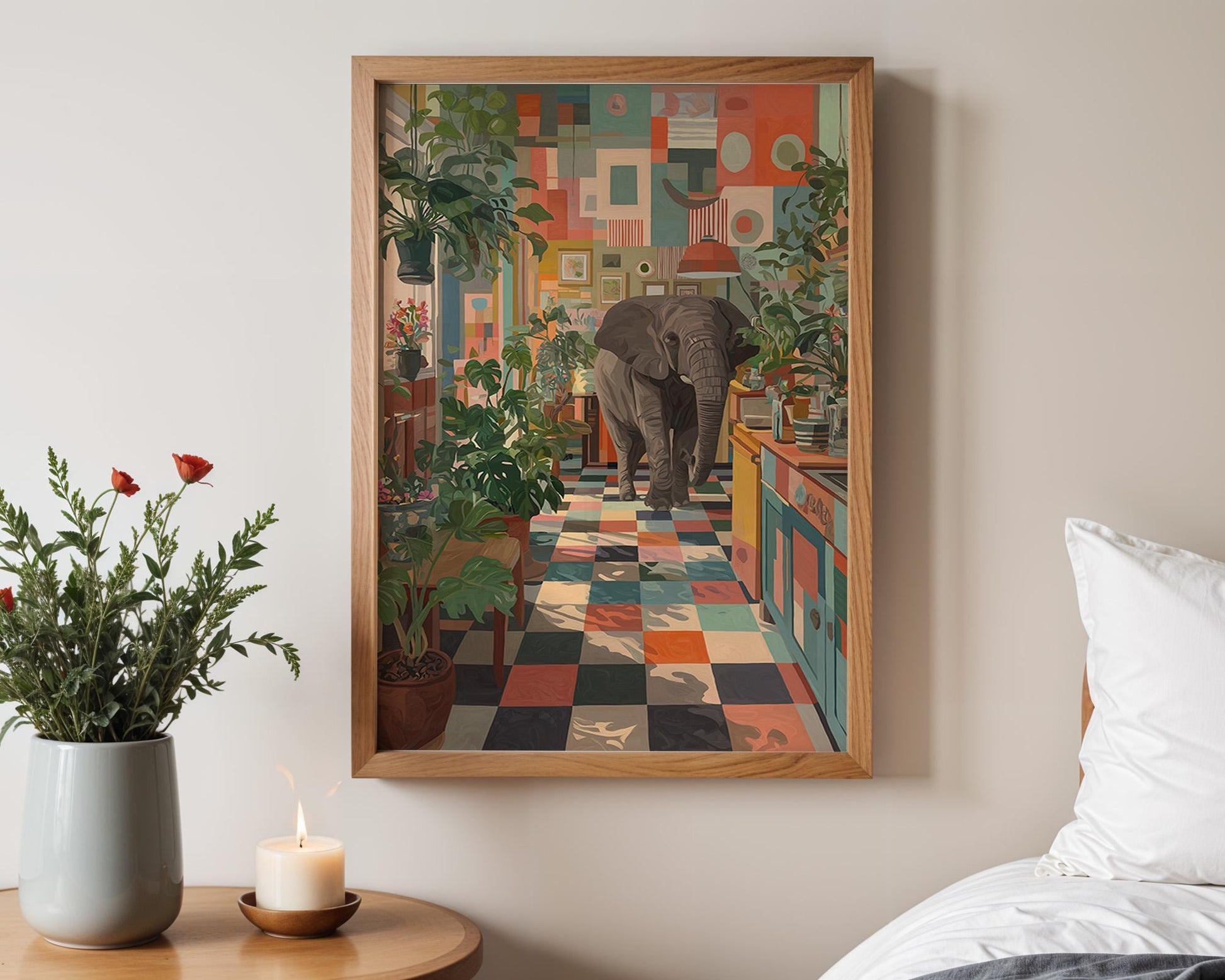 Dopamine Decor | Retro Elephant Decor