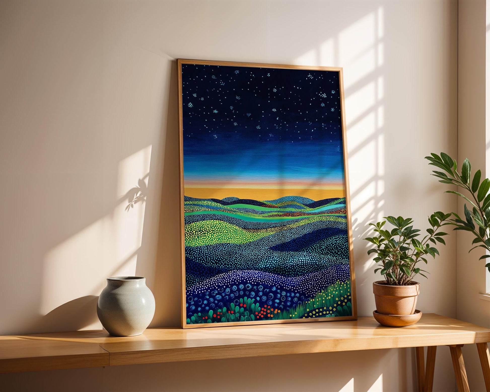Japanese Wall Art | Starry Night