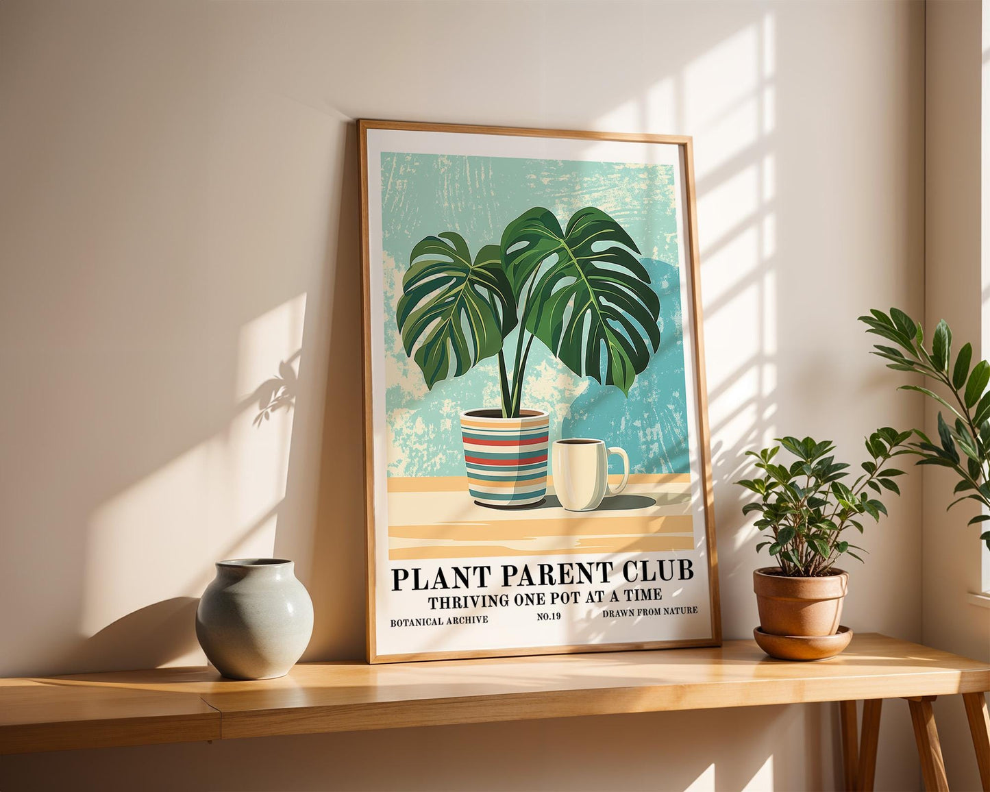 Flower Wall Decor | Monstera Plant Poster