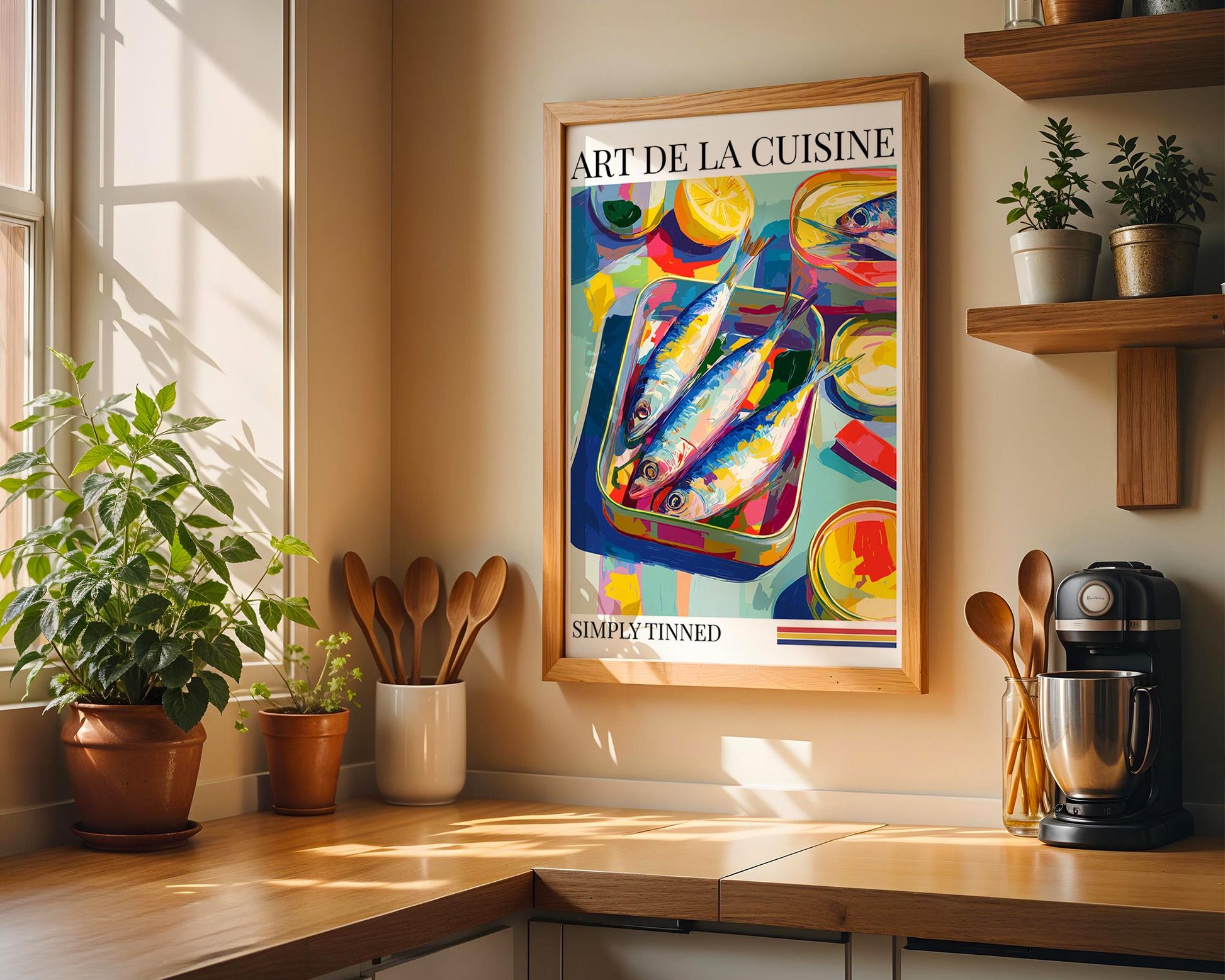 Kitchen Wall Art | Sardine Art Print