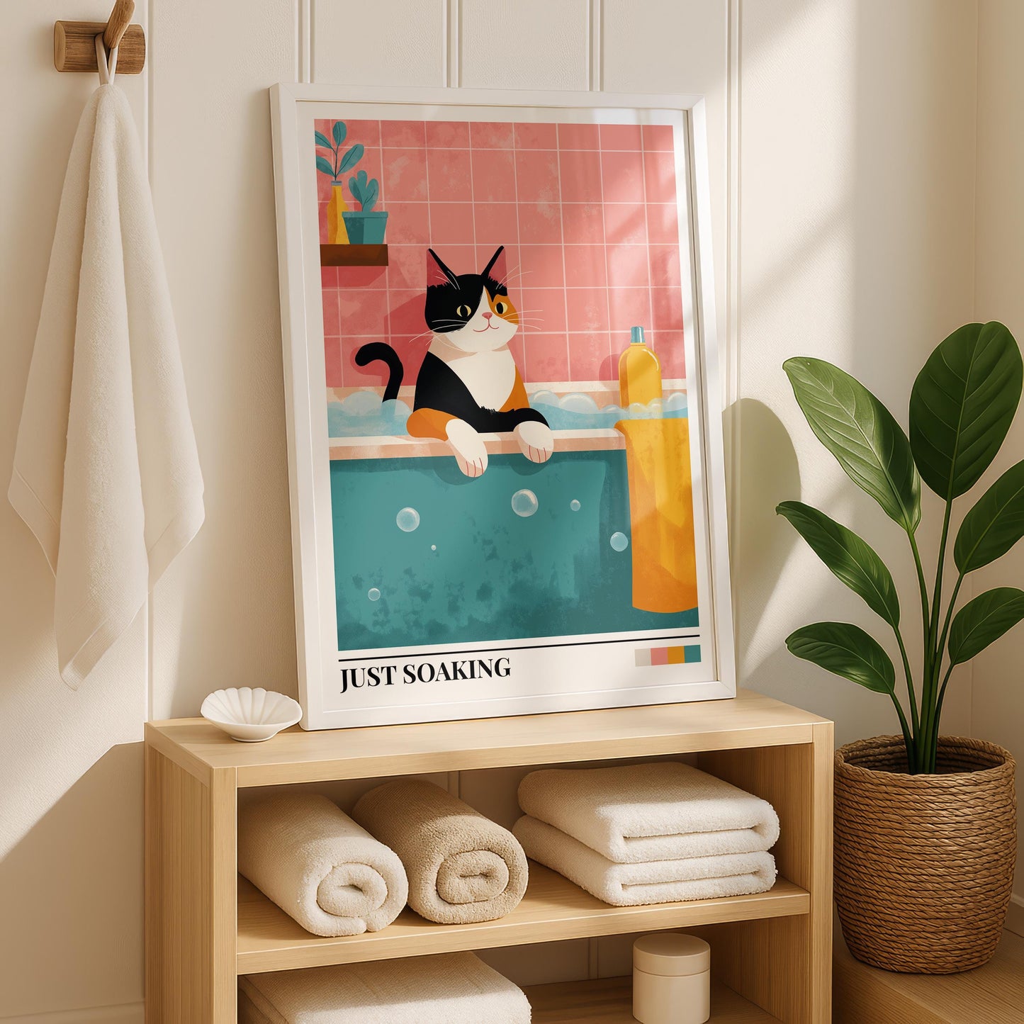 Bathroom Wall Art | Cat Bathroom Wall Art