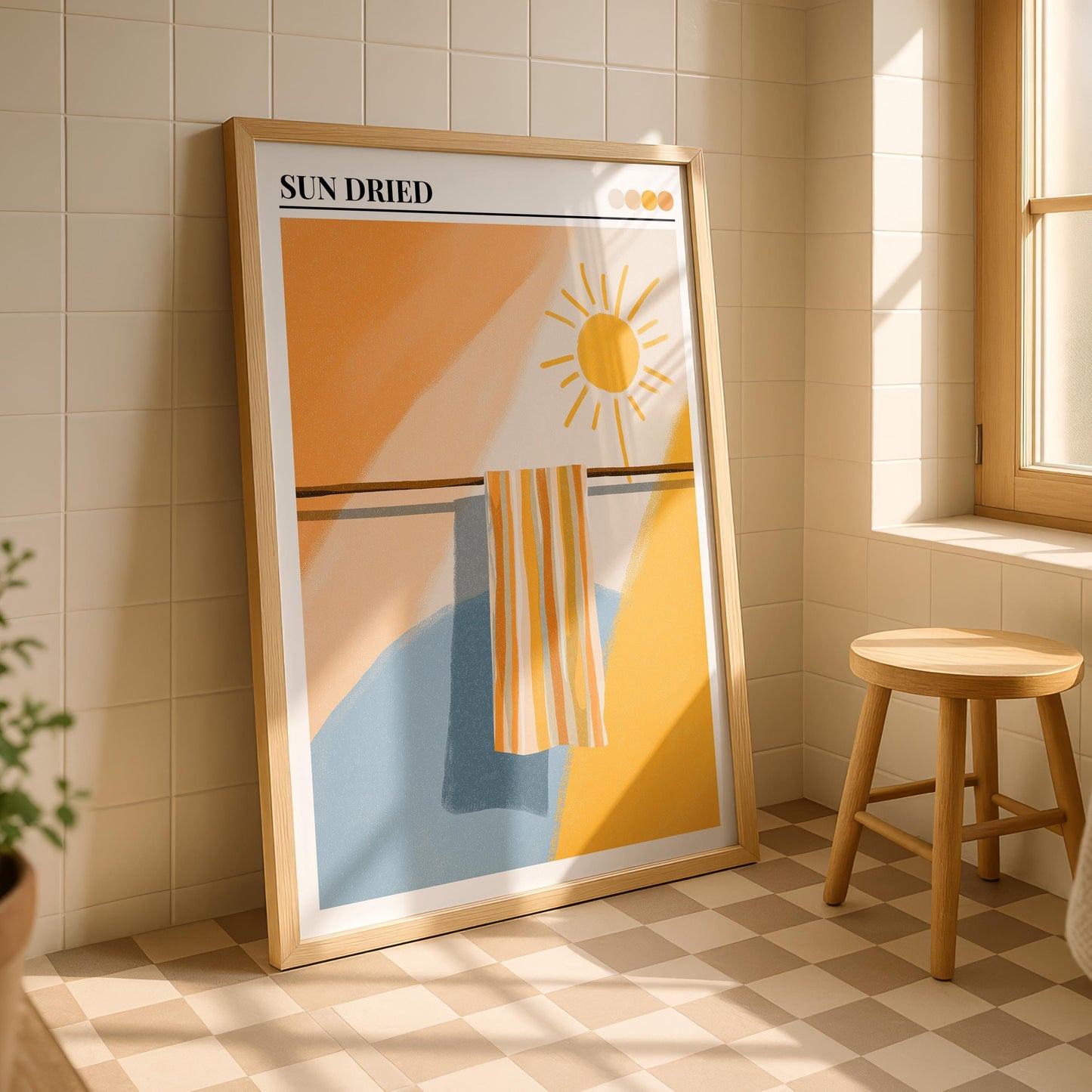 Bathroom Wall Art | Coastal Towel Art