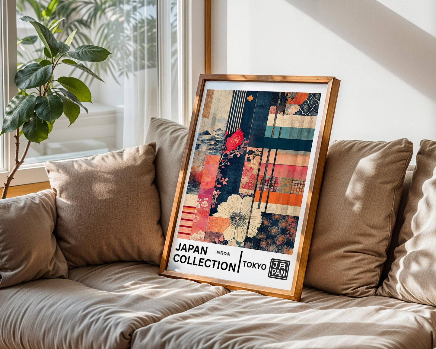 Japanese Wall Art Print | Floral Kimono Art