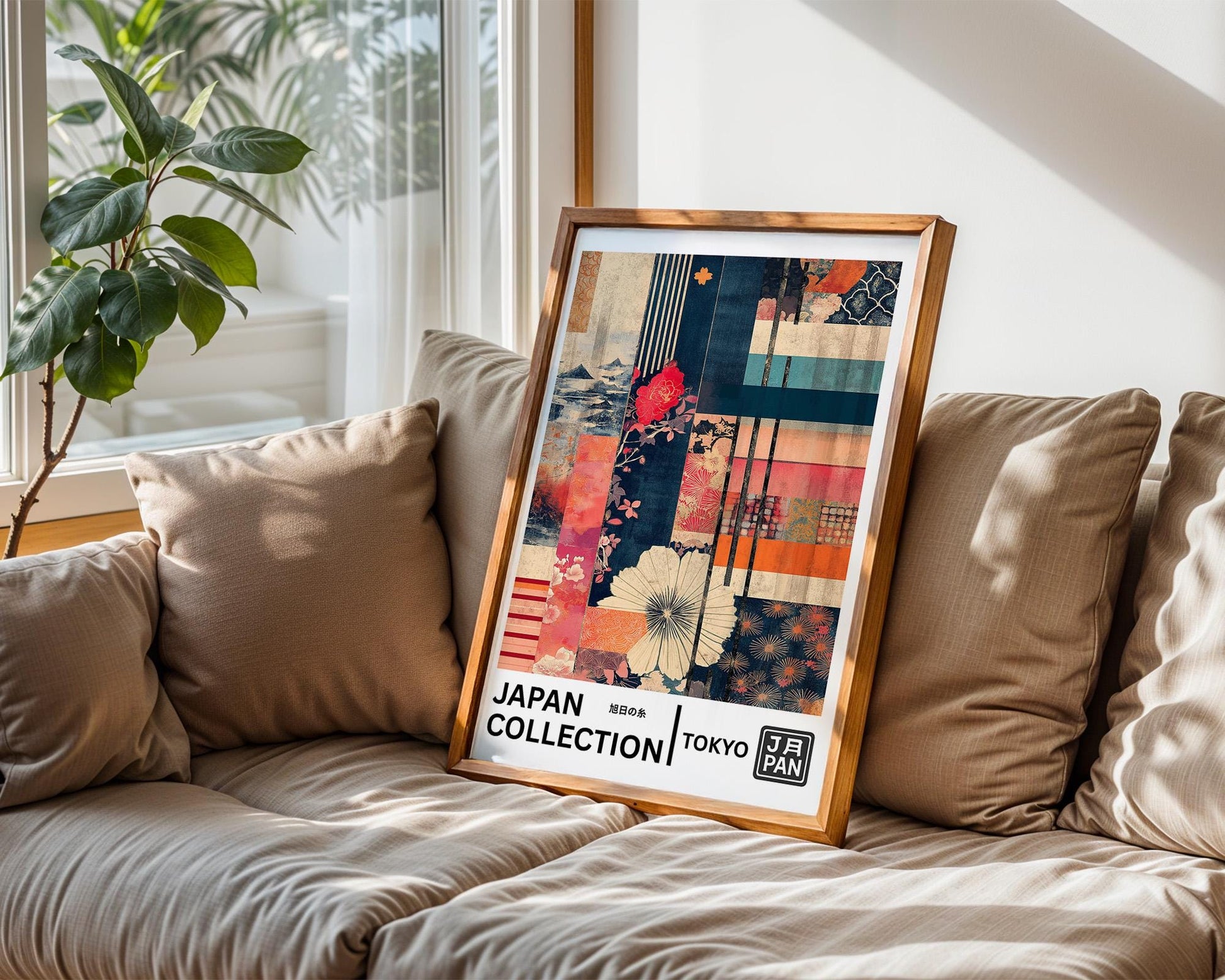 Japanese Wall Art Print | Floral Kimono Art