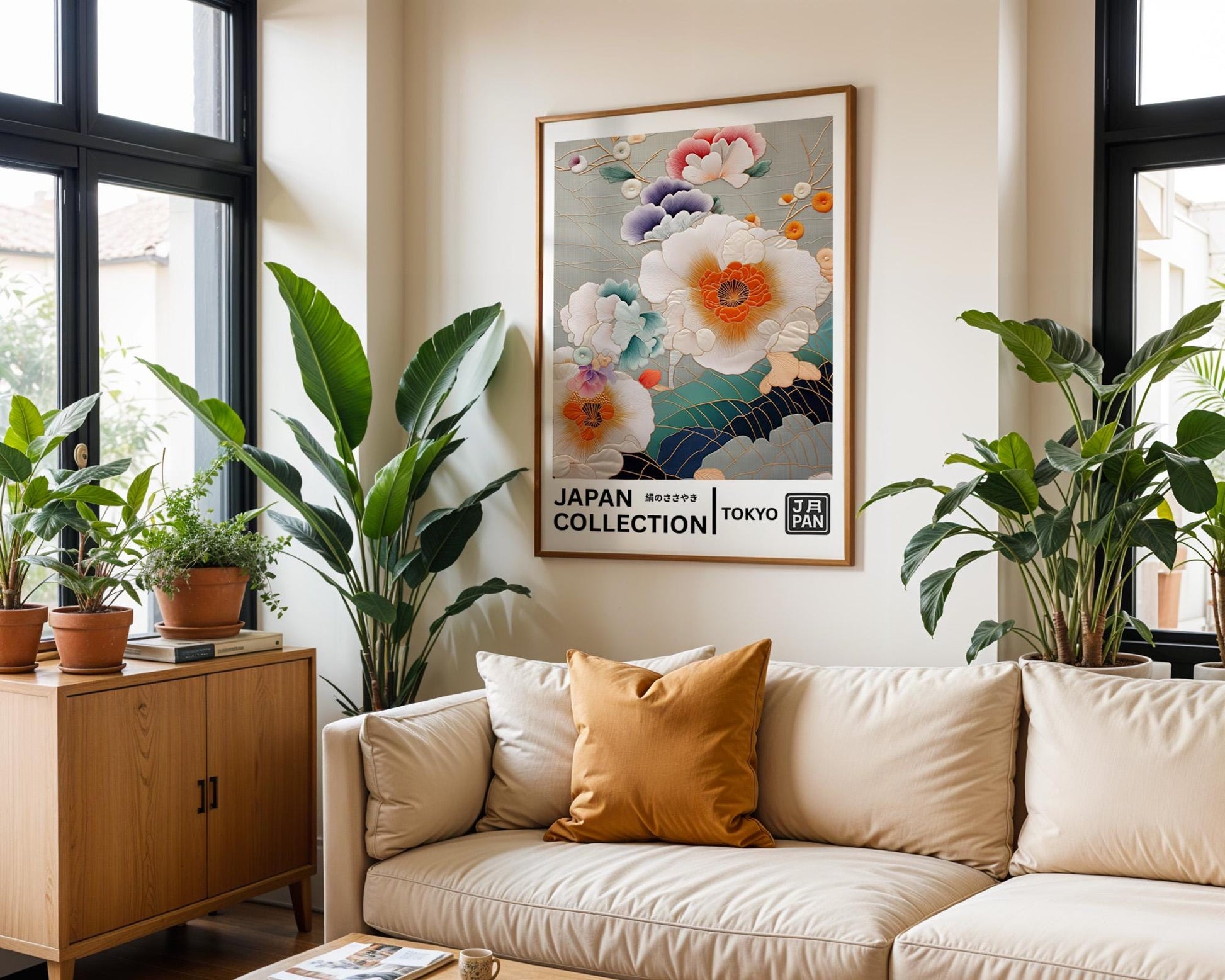 Japanese Wall Art | Kimono Inspired Tokyo Retro Poster