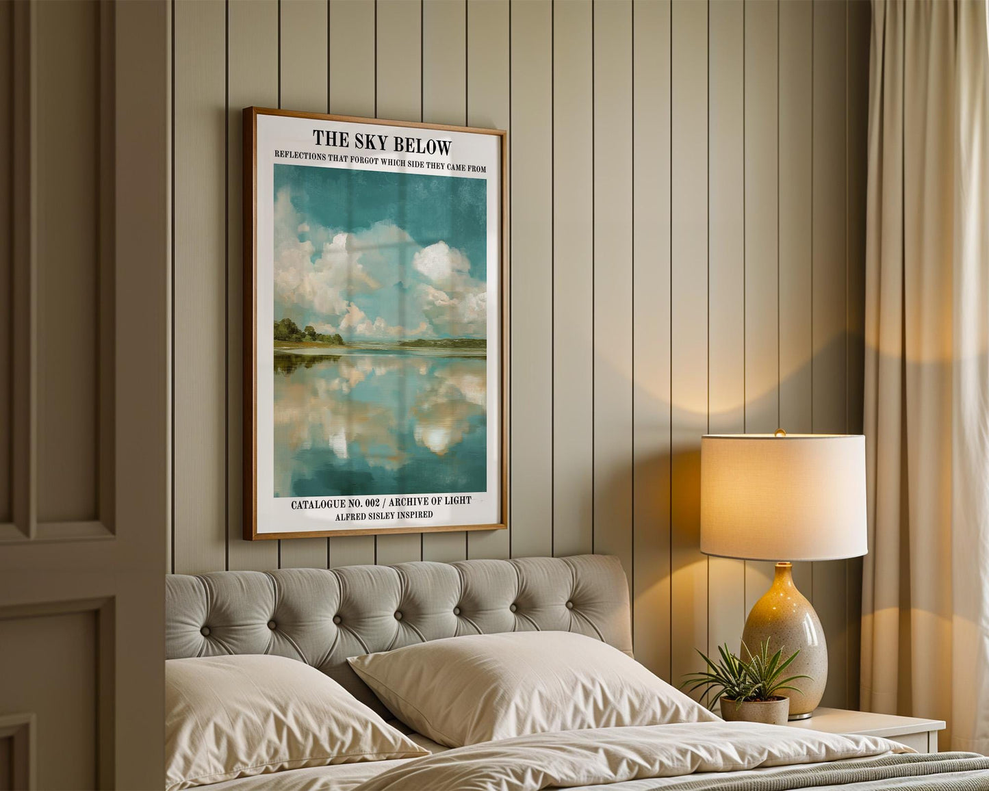 Gallery Wall Art | Alfred Sisley Inspired Lake Poster