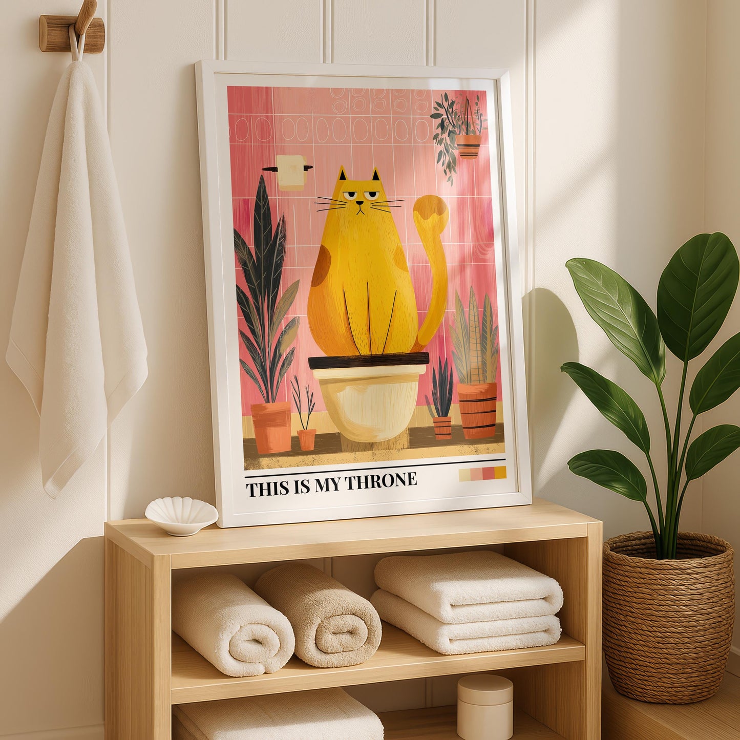 Bathroom Wall Art | Cat Bathroom Wall Art