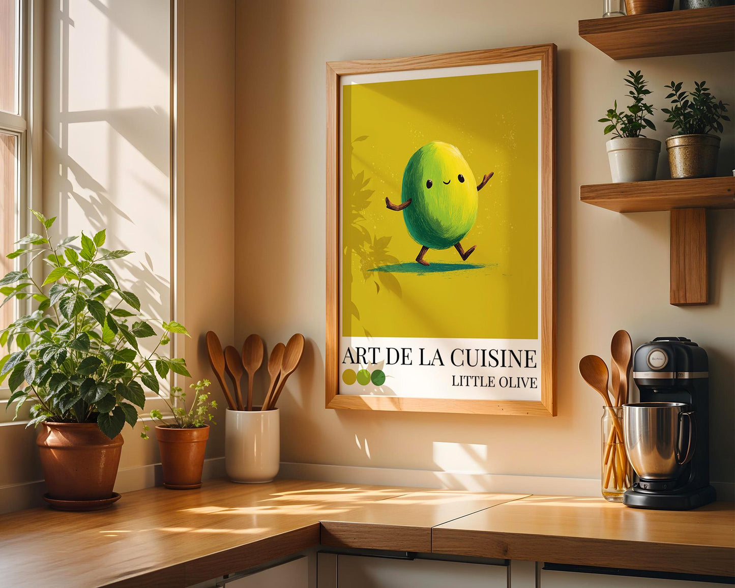 Kitchen Wall Art | Dopamine Olive Art Print