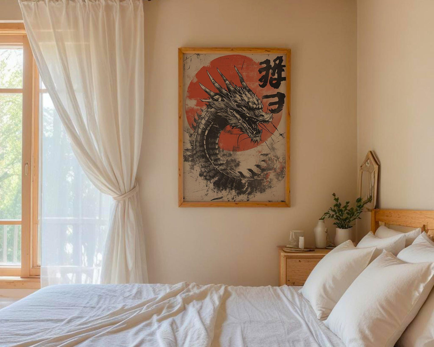Japanese Wall Art | Japanese Dragon Art Print