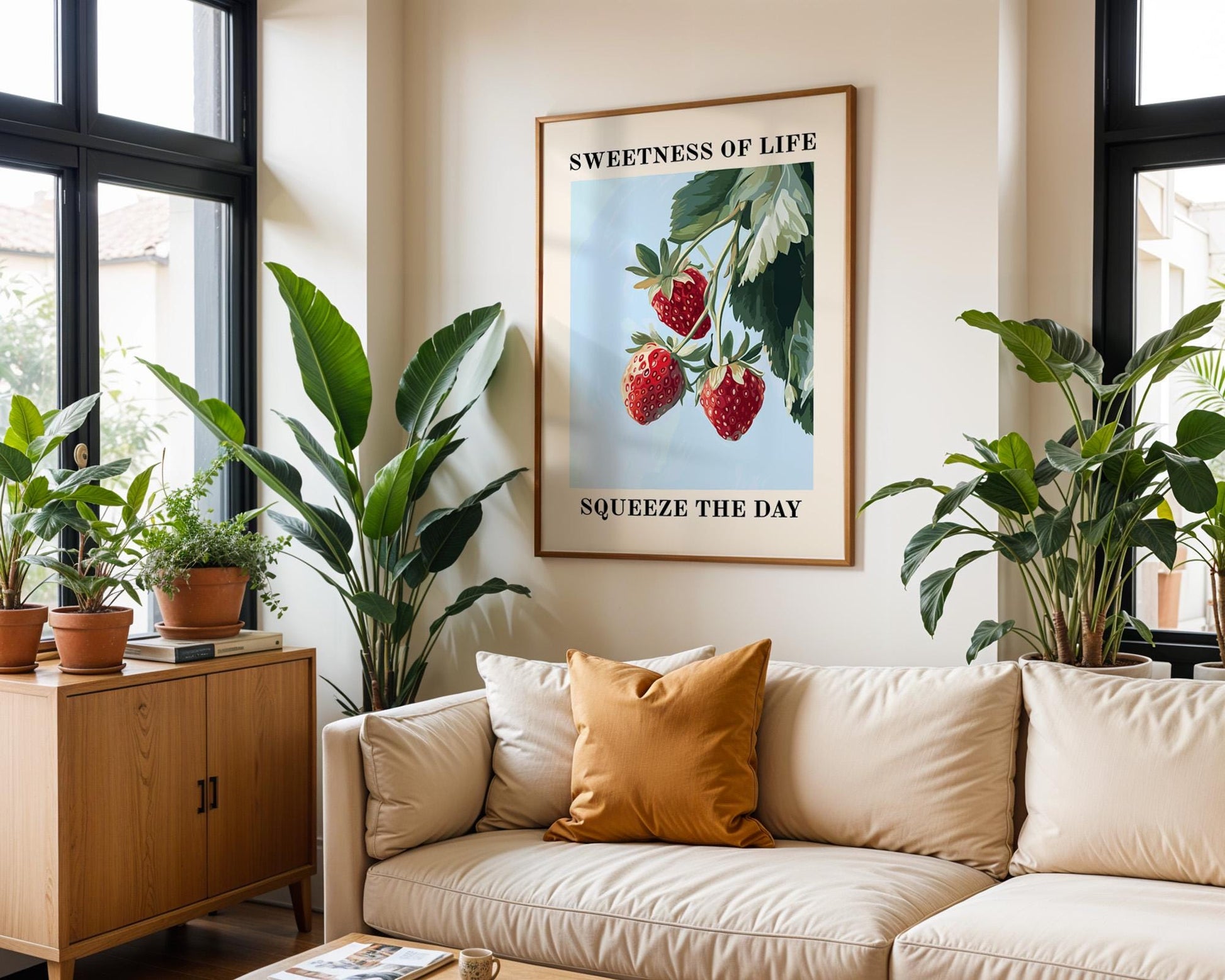 Kitchen Wall Art | Strawberry Artative Wall Art