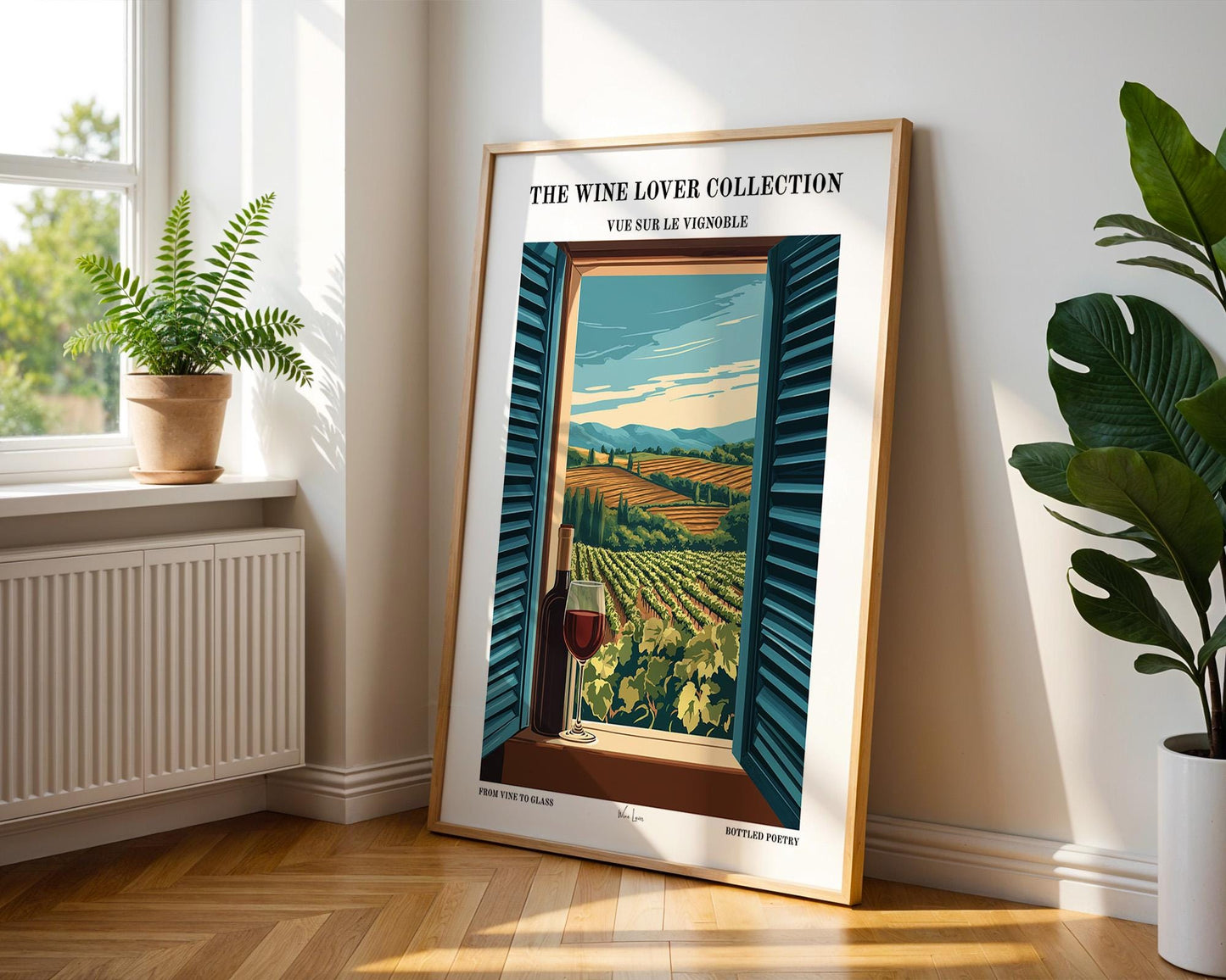 Kitchen Wall Art | Rustic Wine Art