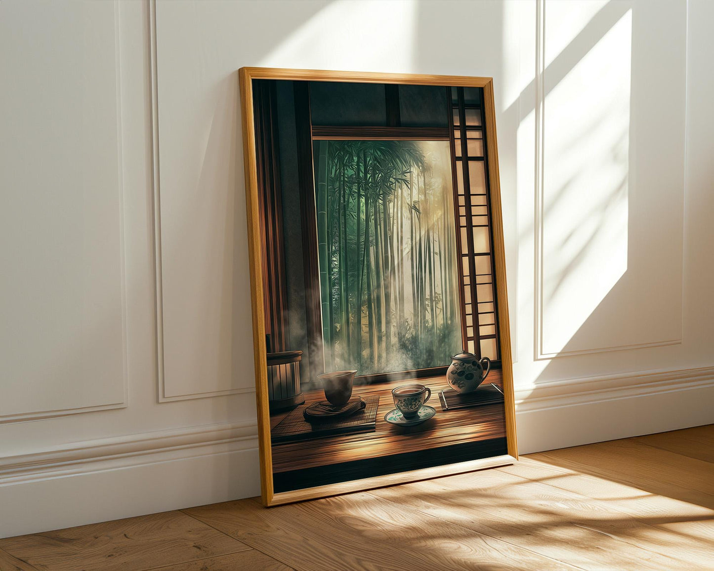 Japanese Wall Art Print | Bamboo Forest Art & Zen Decor