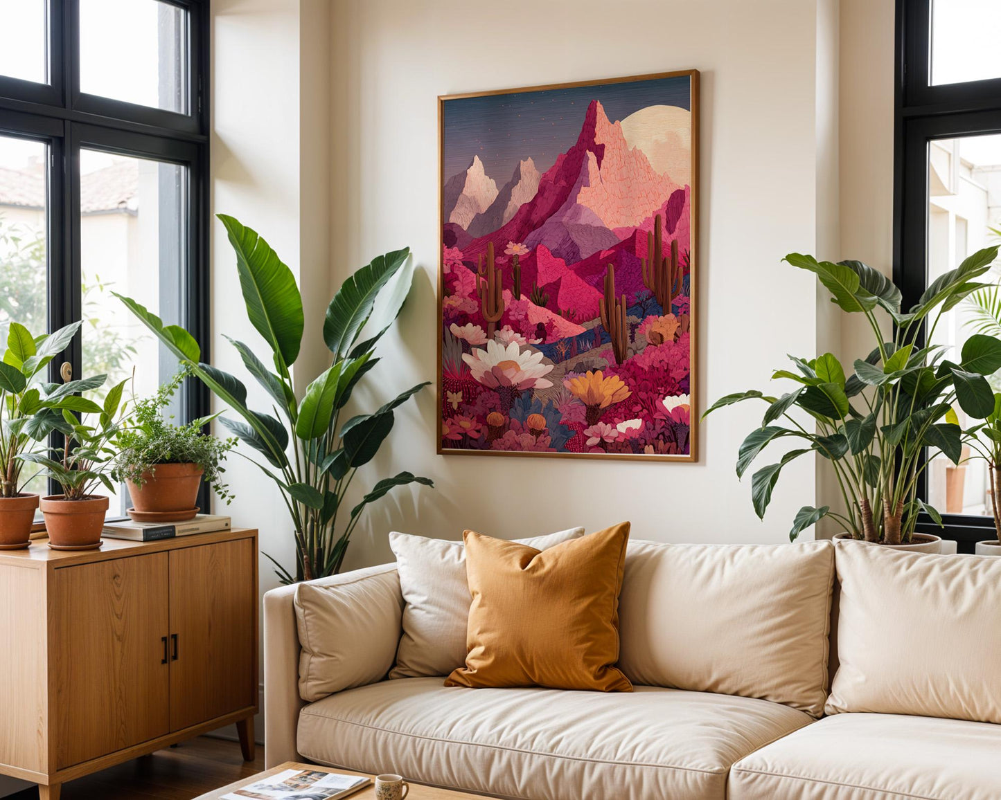 Dopamine Decor | Abstract Desert Boho Cactus Decor