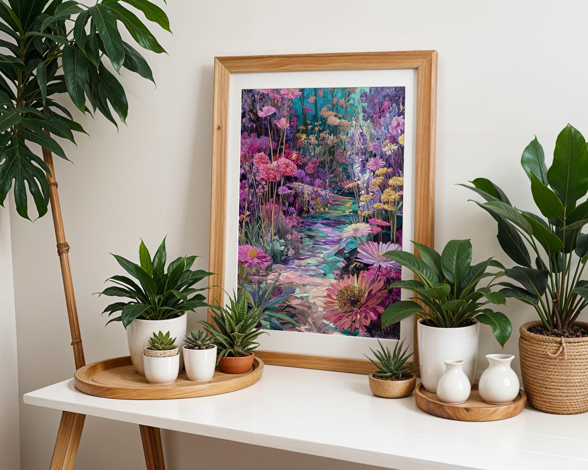 Maximalist Retro Wall Art | Abstract Floral Print