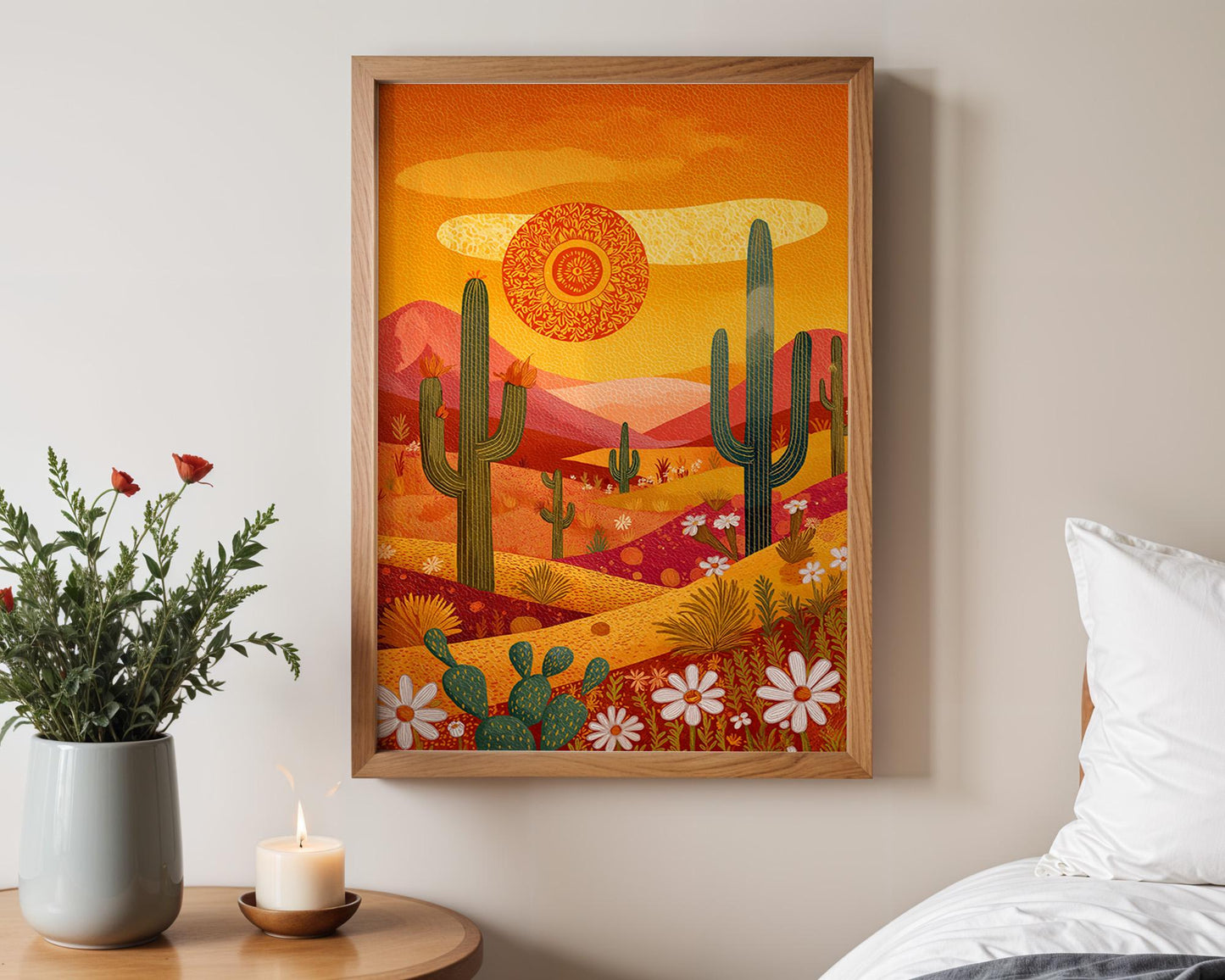 Dopamine Decor | Boho Retro Sunset Poster