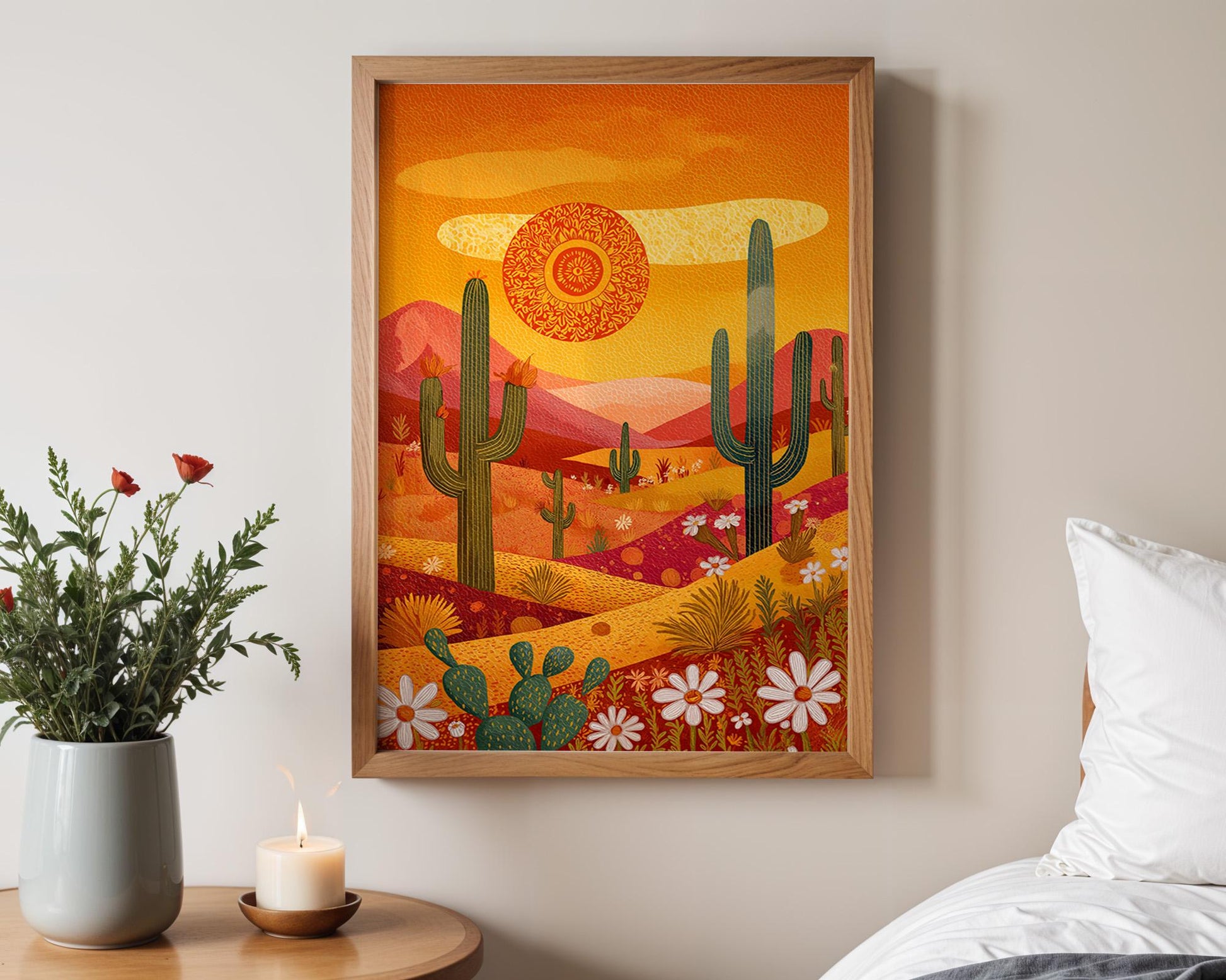 Dopamine Decor | Boho Retro Sunset Poster