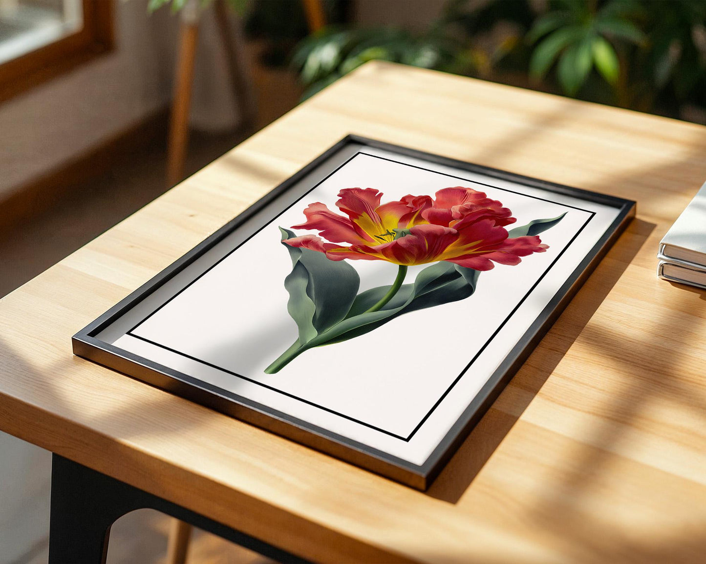 Flower Wall Decor | Vibrant Tulip Flower Poster