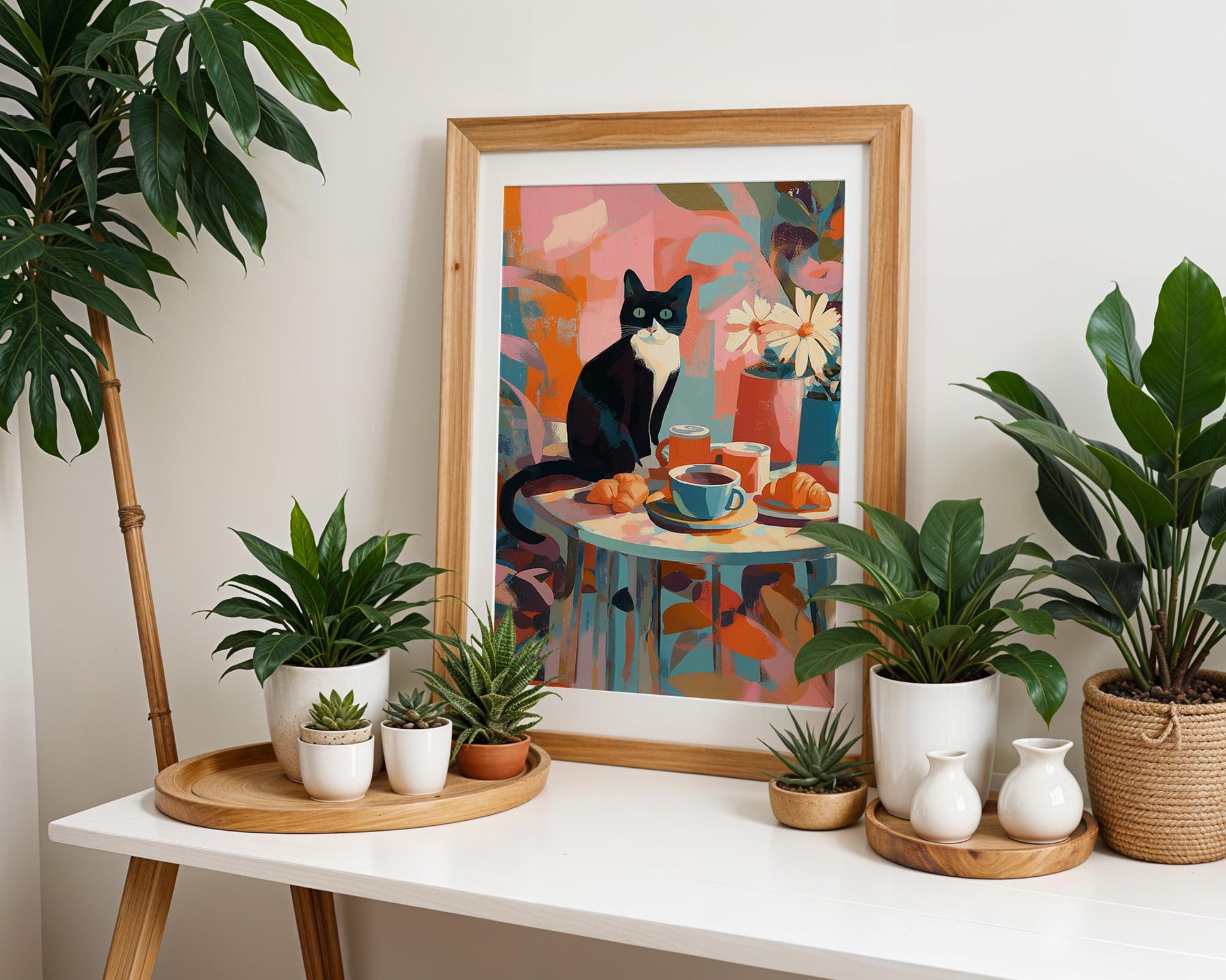 Dopamine Decor | Retro Cat Wall Art