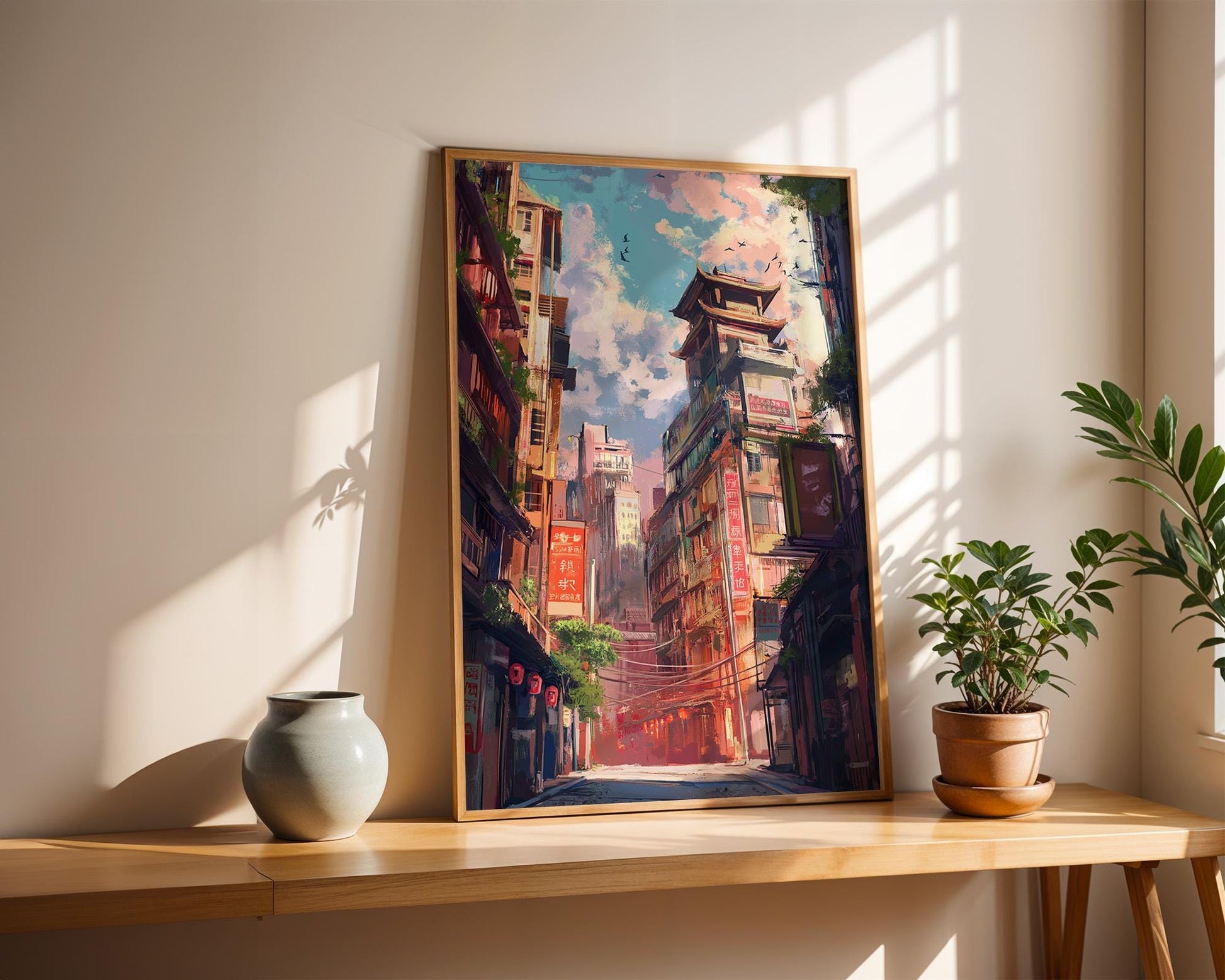 Japanese Wall Art | Japanese Cityscape Poster