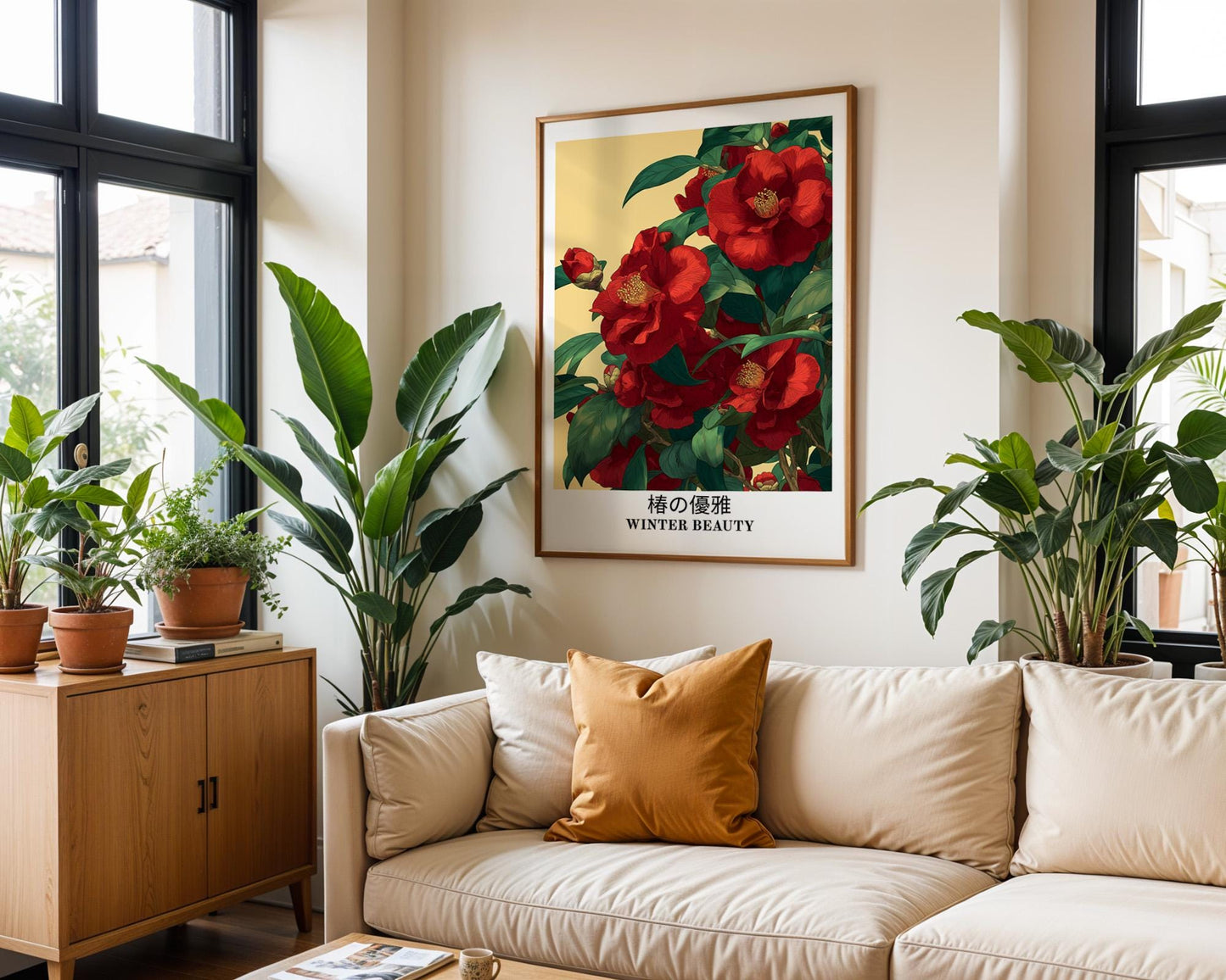 Japanese Wall Art | Japanese Camellia Poster