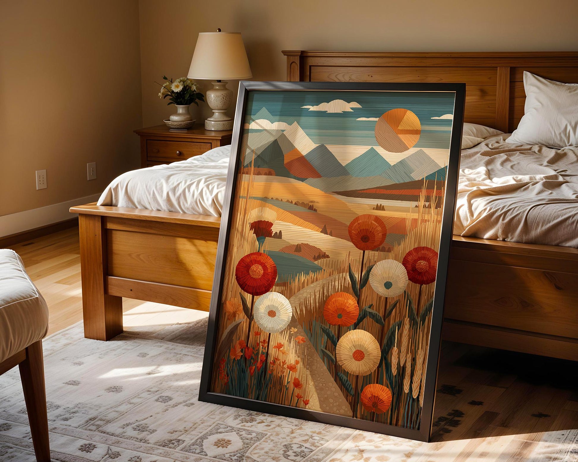 Dopamine Decor Print | Abstract Boho Sun Poster
