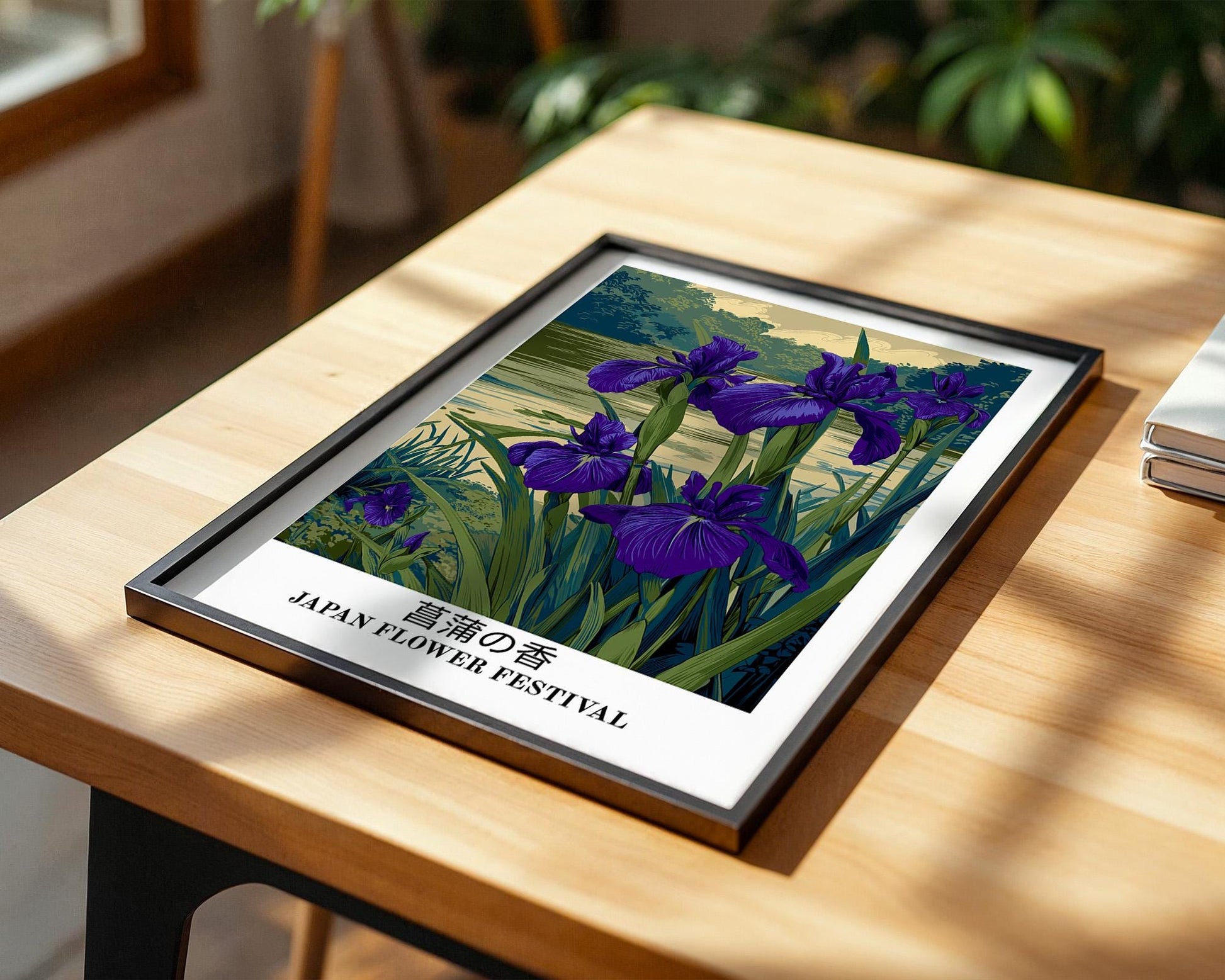 Japanese Wall Art | Japanese Iris Wall Art