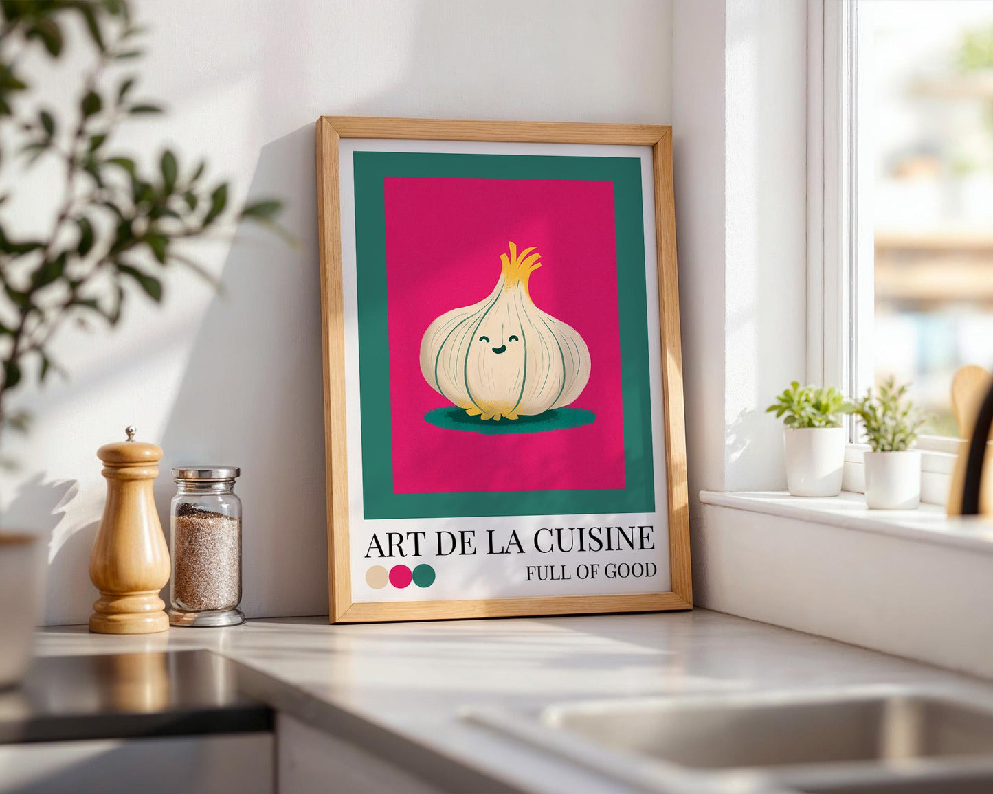 Kitchen Wall Art | Garlic Wall Art