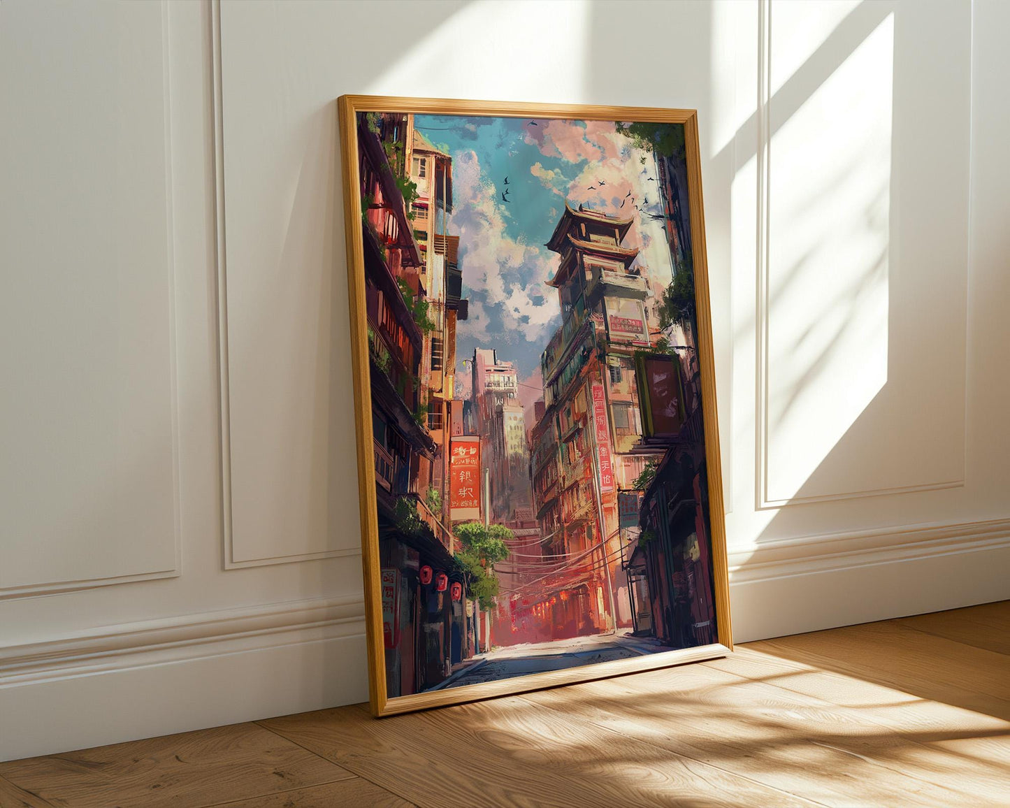 Japanese Wall Art | Japanese Cityscape Poster