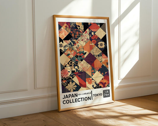 Japanese Wall Art | Japanese Textile Art Print