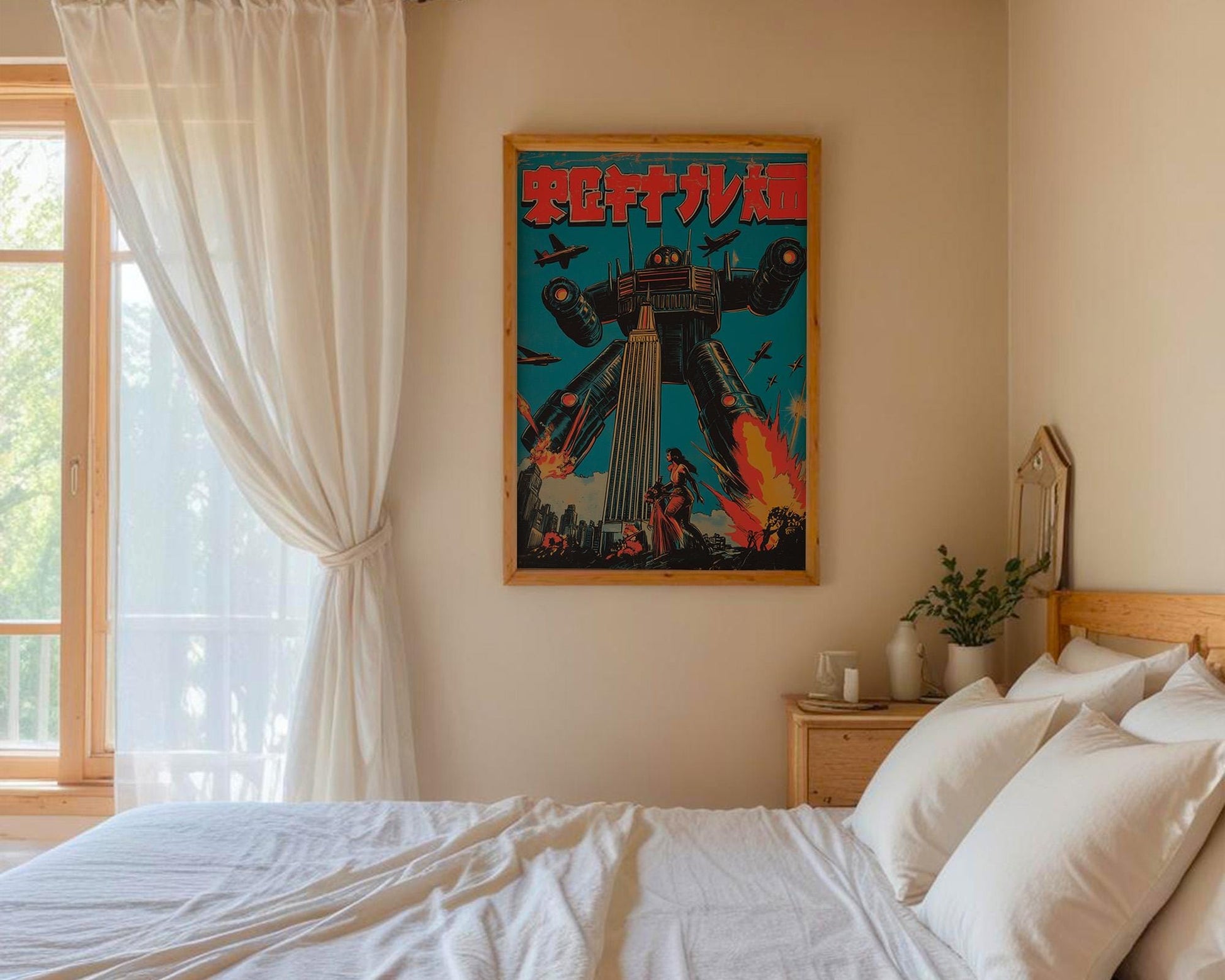 Japanese Wall Art | Retro Mecha Anime Poster