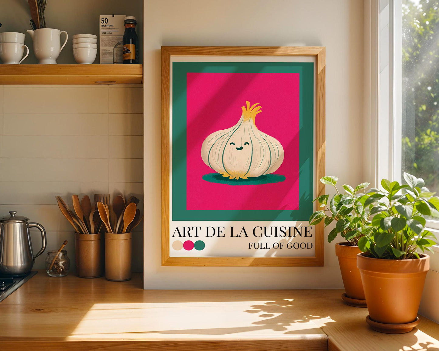 Kitchen Wall Art | Garlic Wall Art