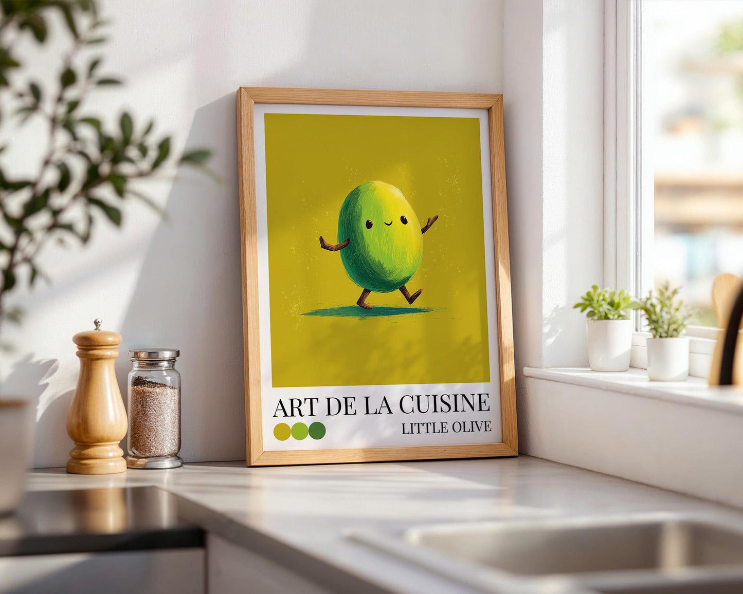 Kitchen Wall Art | Dopamine Olive Art Print