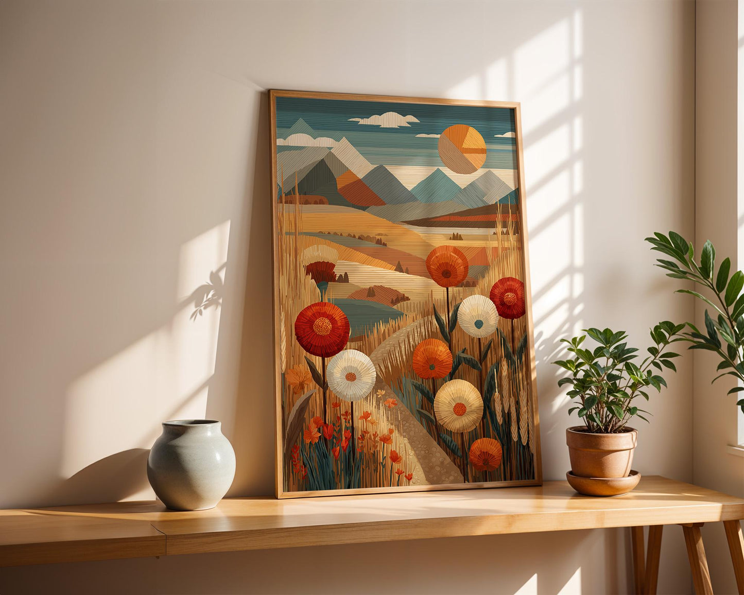 Dopamine Decor Print | Abstract Boho Sun Poster