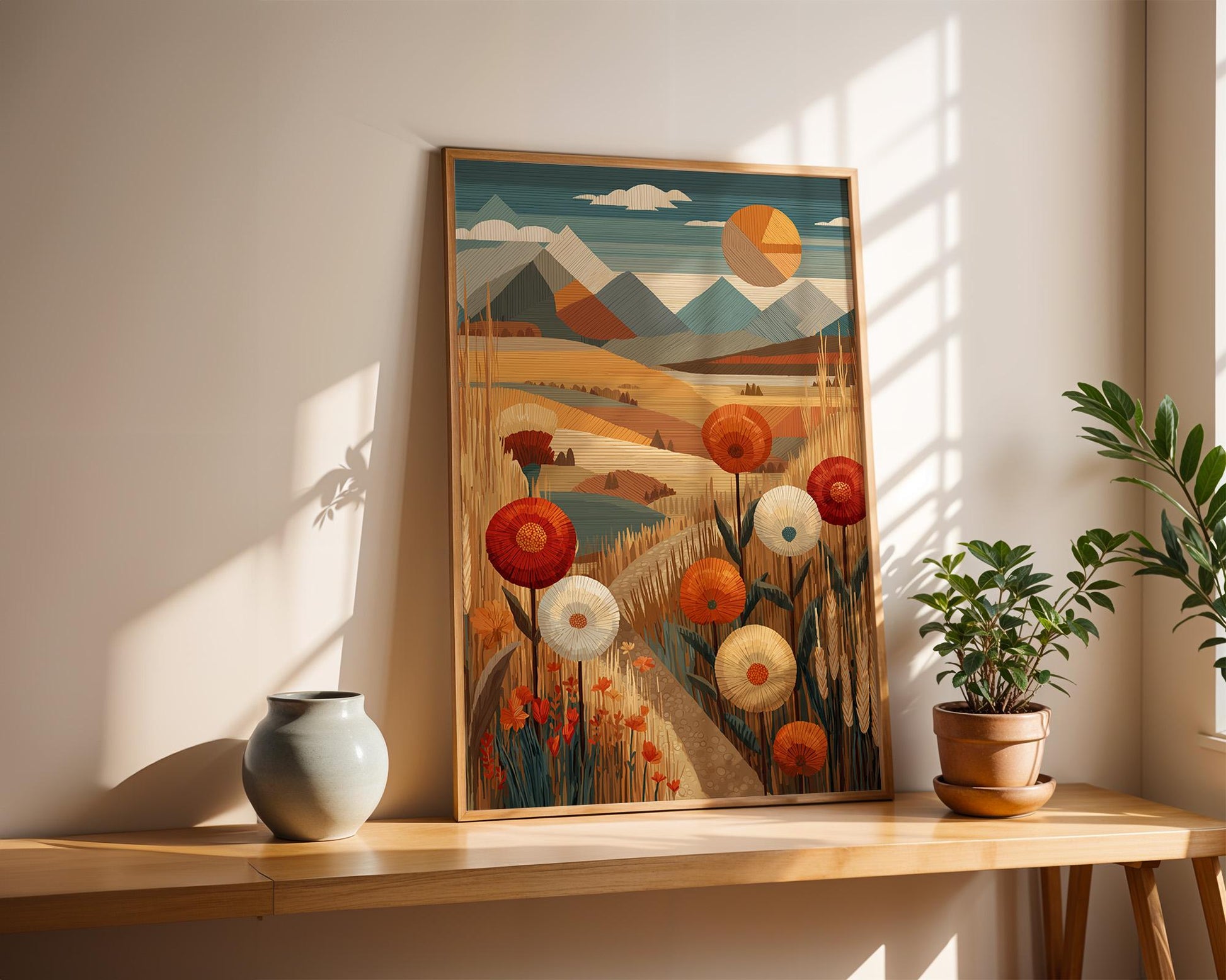 Dopamine Decor Print | Abstract Boho Sun Poster