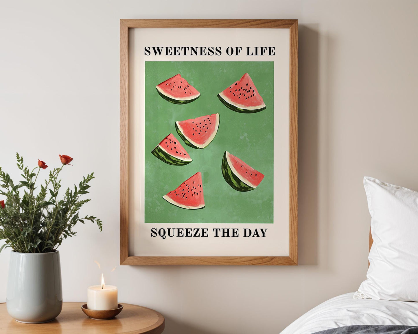 Kitchen Wall Art | Watermelon Modern Kitchen Wall Art